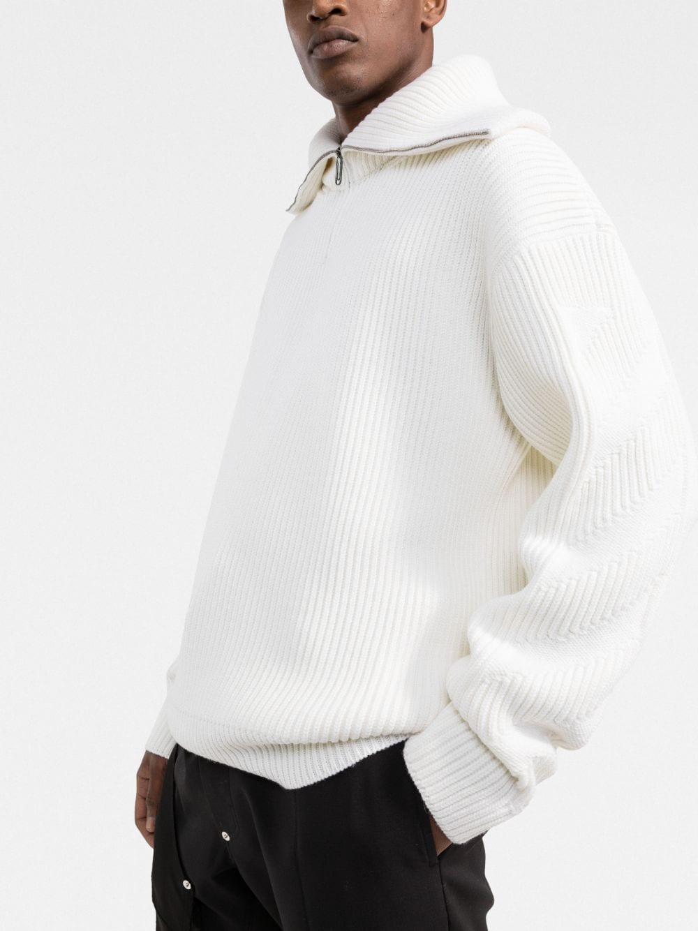 SLICK ARROW ZIP KNIT TURTLENE TOFU TOFU