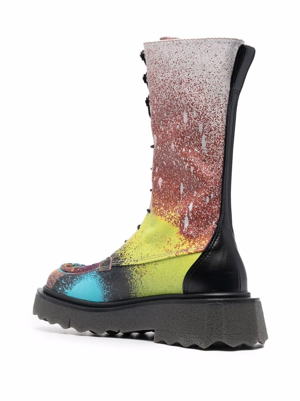 KATSU SPONGE COMBAT BOOT BLACK MULTICOLOR