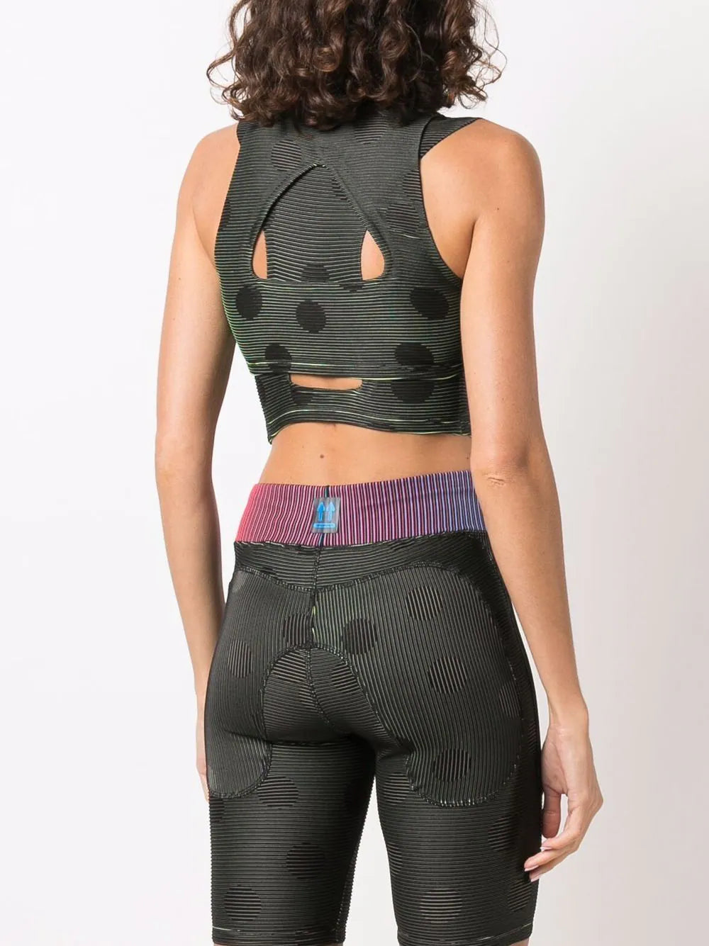 NIKE TIGHTS STRIPES PANTS BLACK BLUE