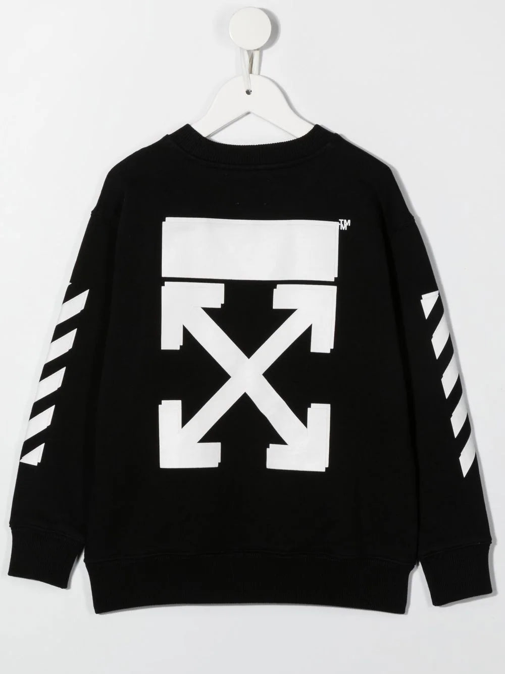 RUBBER ARROW CREWNECK BLACK WHITE