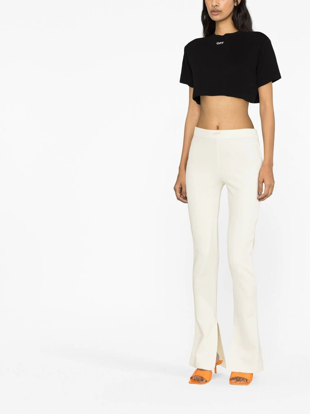 SLEEK SPLIT LEGGINGS WHITE A NO COLOR