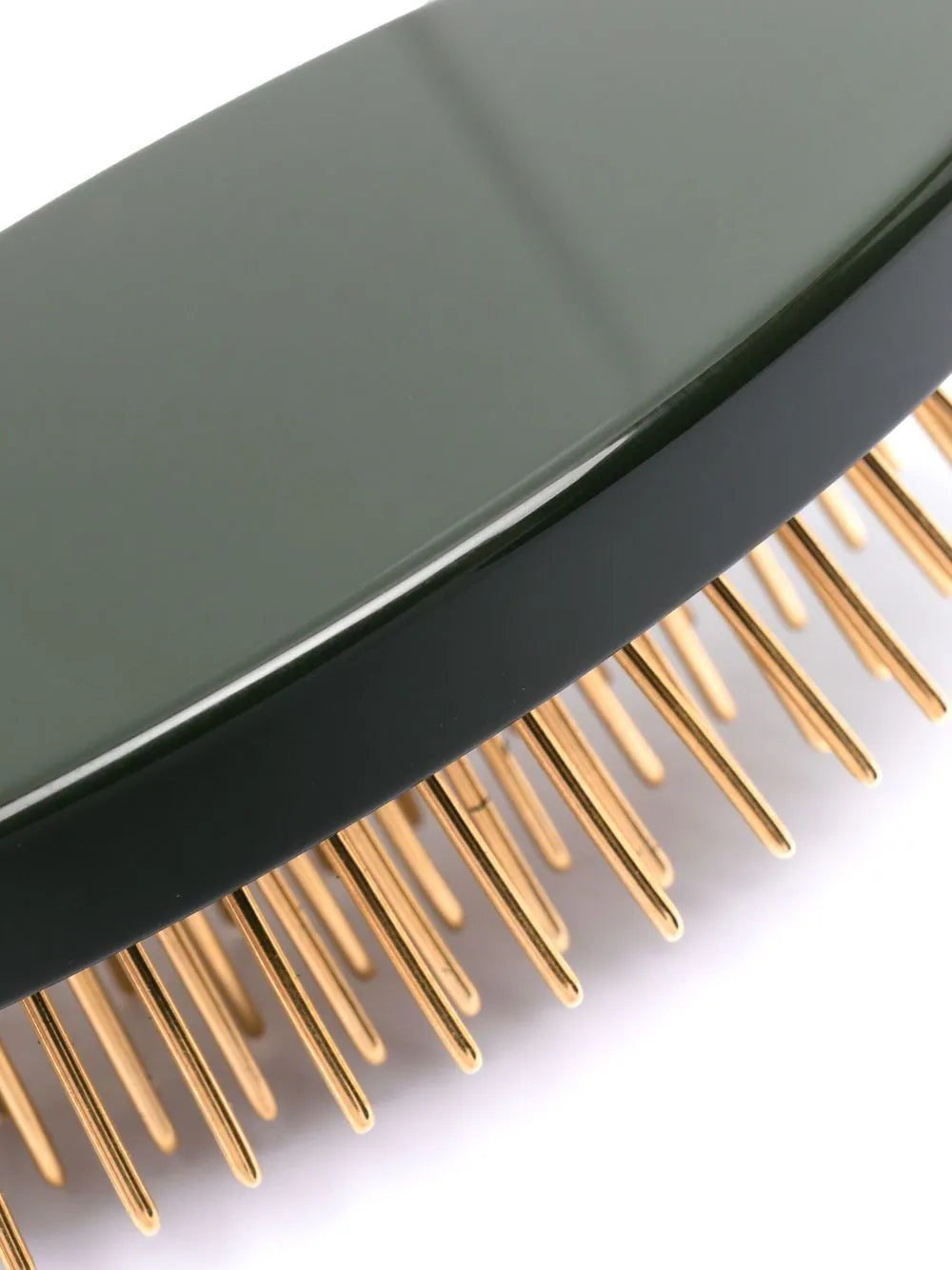 BOOKISH HAIR BRUSH ARMY GREEN GOLD
