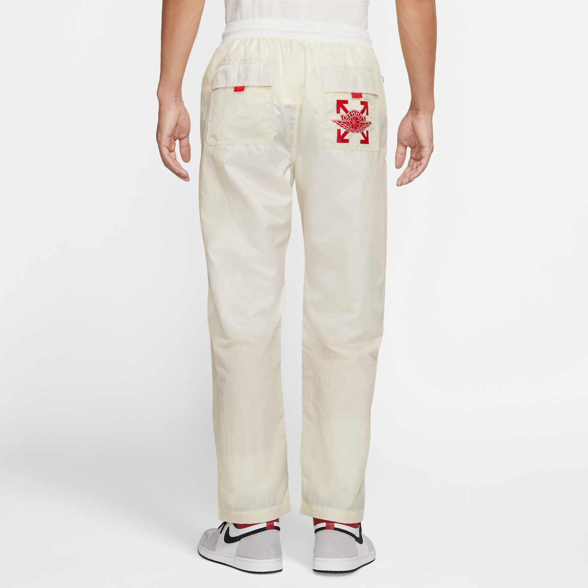 NIKE WVN PANT FOSSIL UNIVERSITY RED