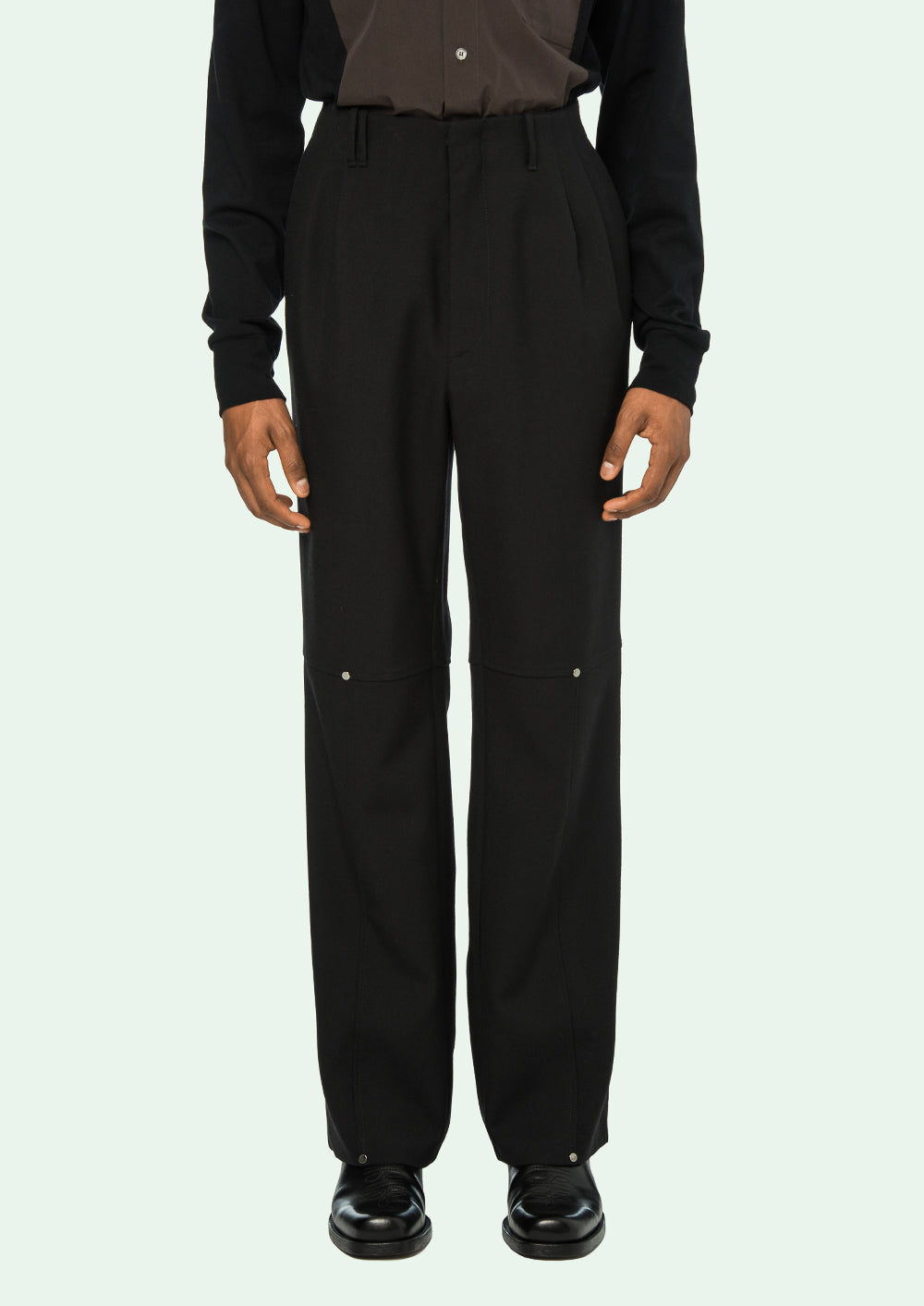 DOUBLE PLEATED PANT BLACK NO COLOR