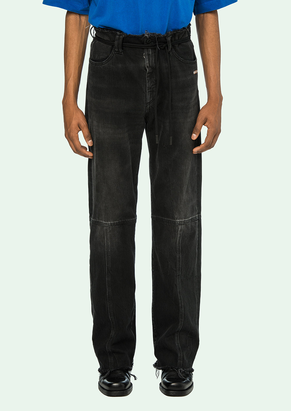 STRAIGHT LEG PANT DARK GREY WASH NO COLO