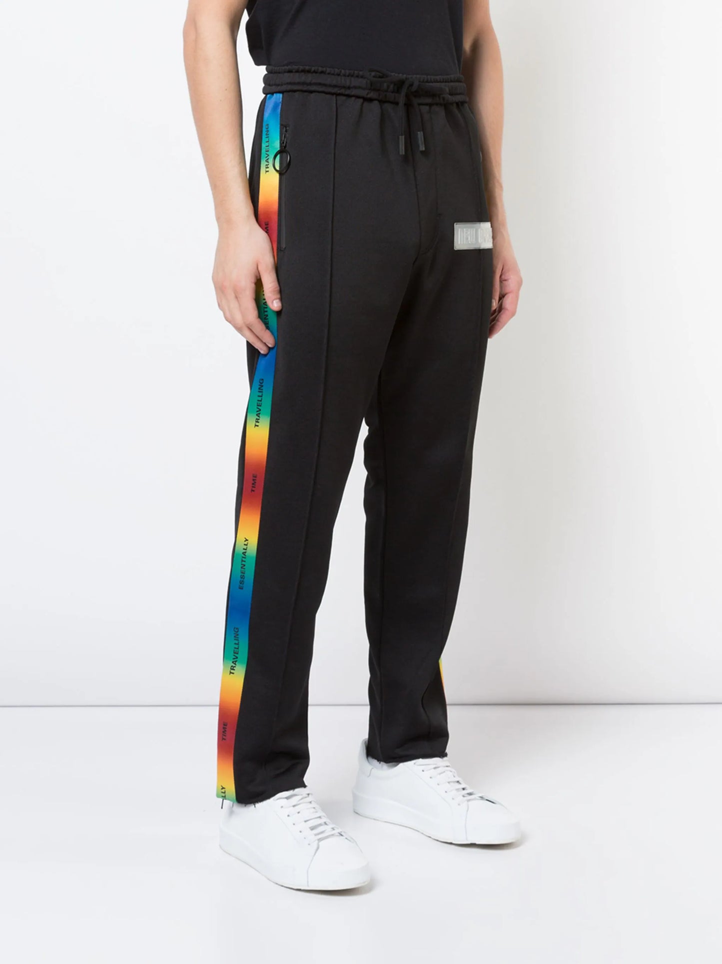 DAD TIME TRAVELLING TRACKPANT BLACK MULTICOLOR