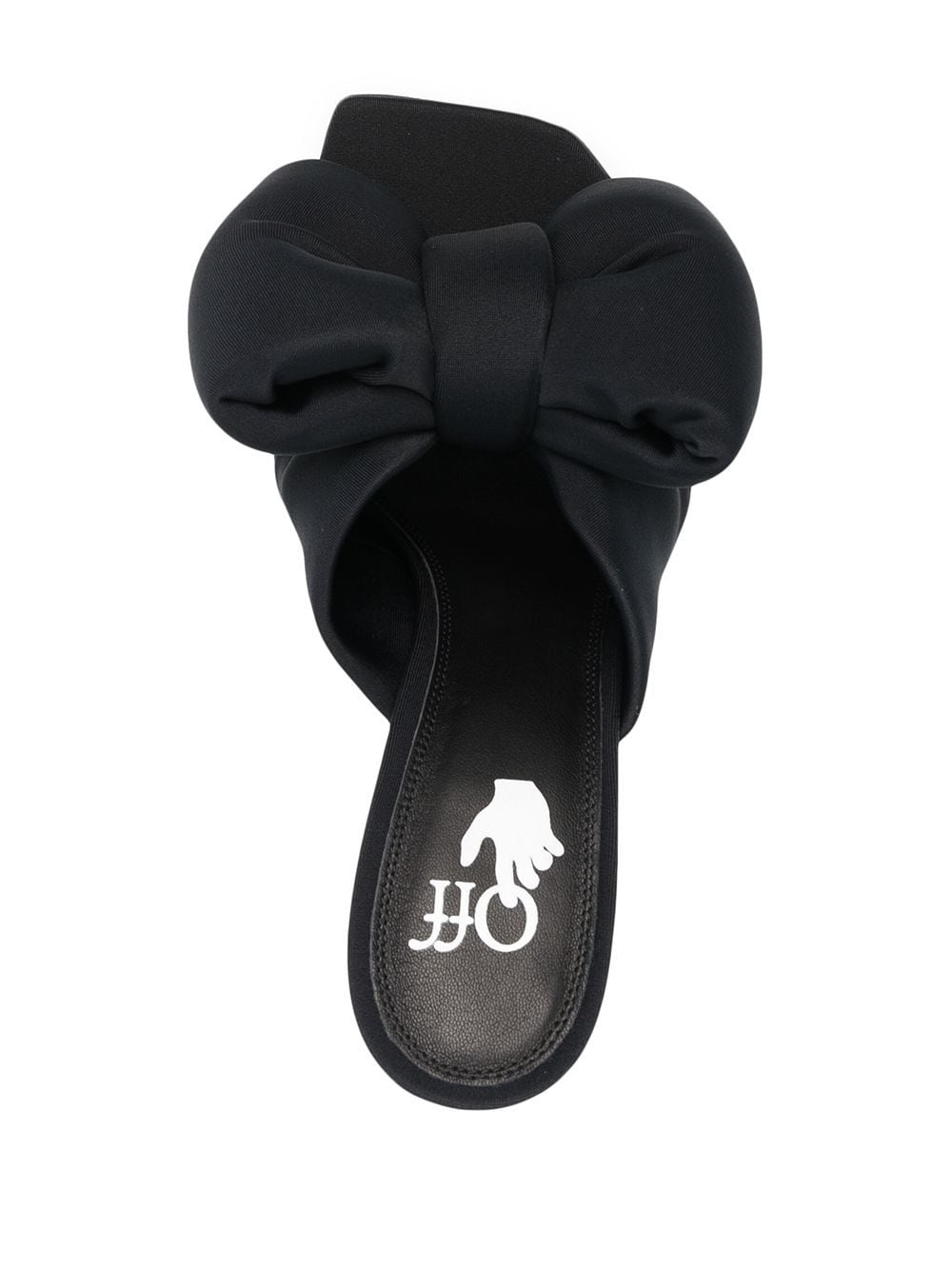 LYCRA BOW HIGH ALLEN MULE BLACK NO COLOR