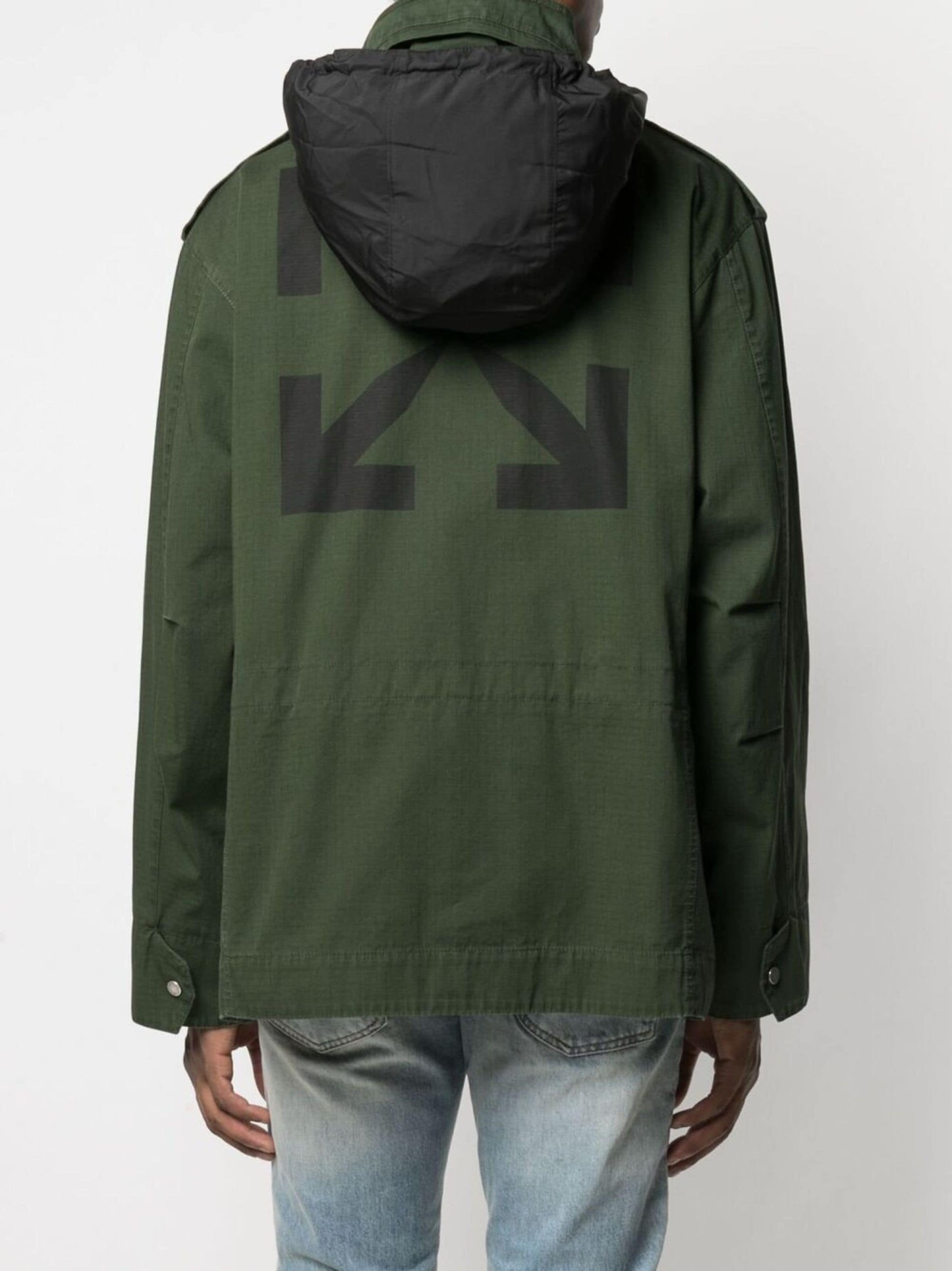 CHECKER FIELD JACKET KOMBU GREEN BLACK