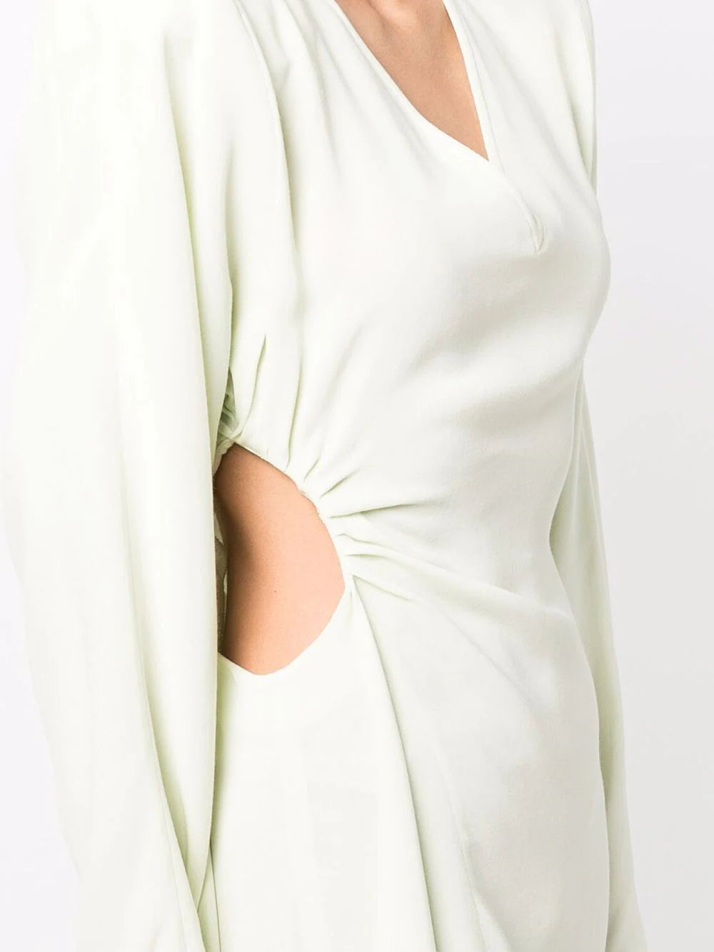CADY BANDANA GATHERED DRESS LIGHT GREEN NO COLOR