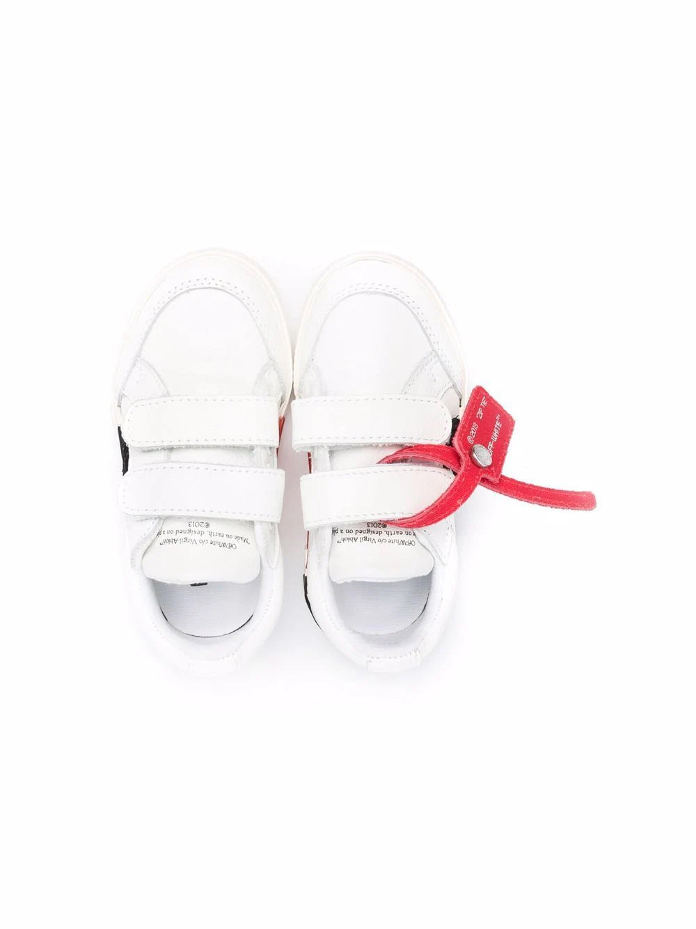 LOW STRAP VULCANIZED CALF LEA WHITE BLACK