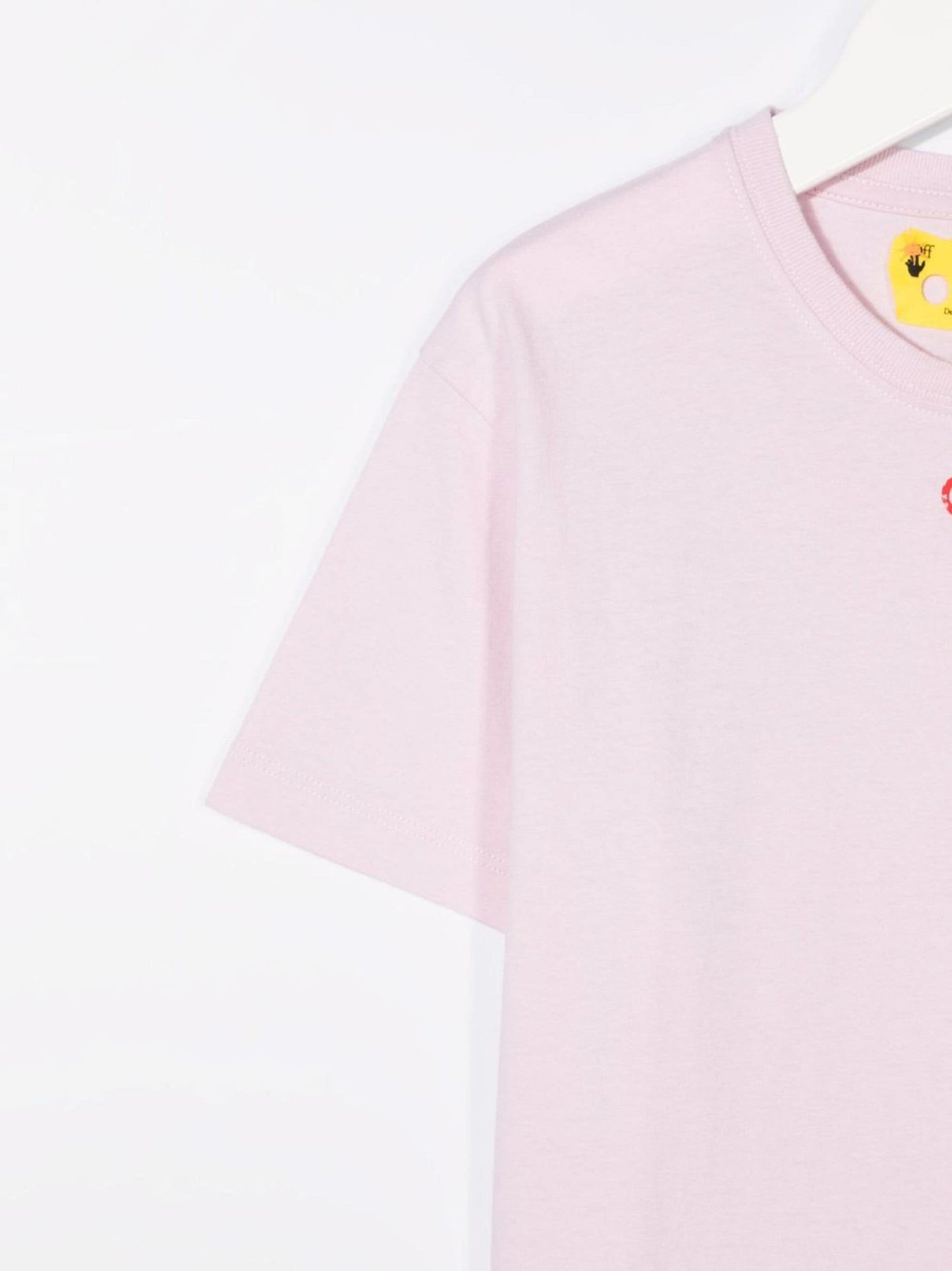 OFF STAMP TEE S/S PINK RED