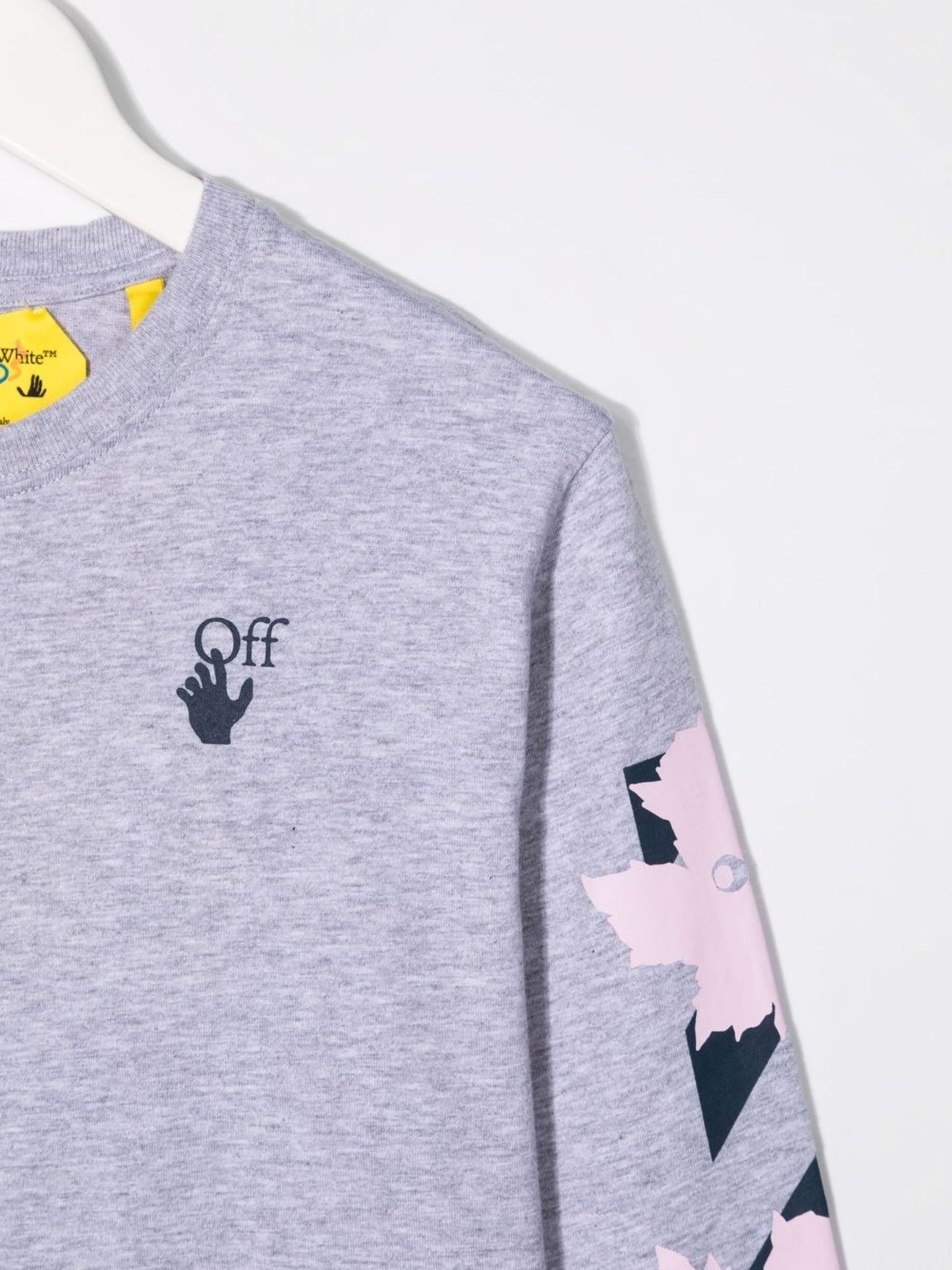 MARKER TEE L/S LIGHT GREY NAVY BLUE