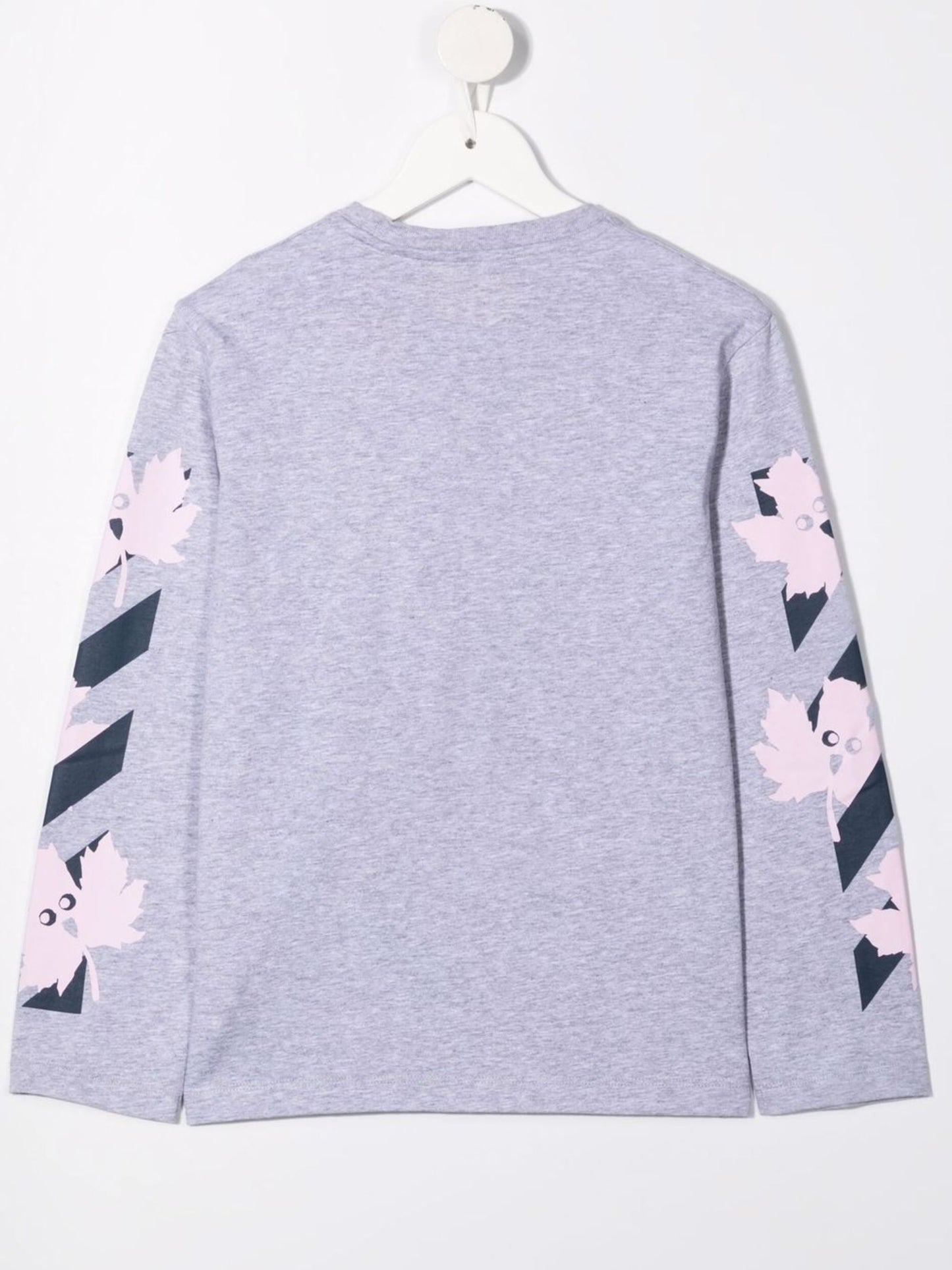 MARKER TEE L/S LIGHT GREY NAVY BLUE