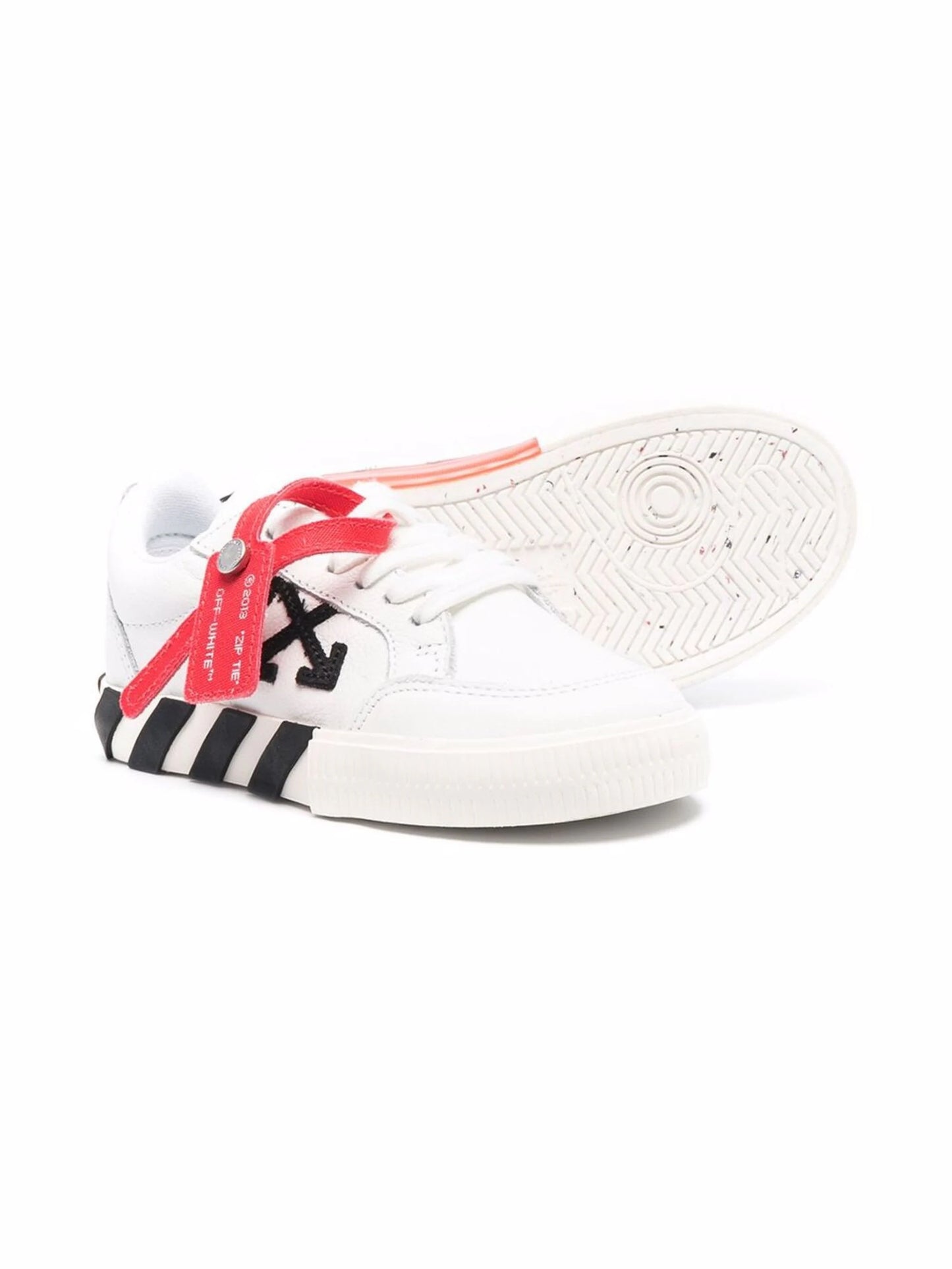 LOW VULCANIZED CALF LEATHER WHITE BLACK