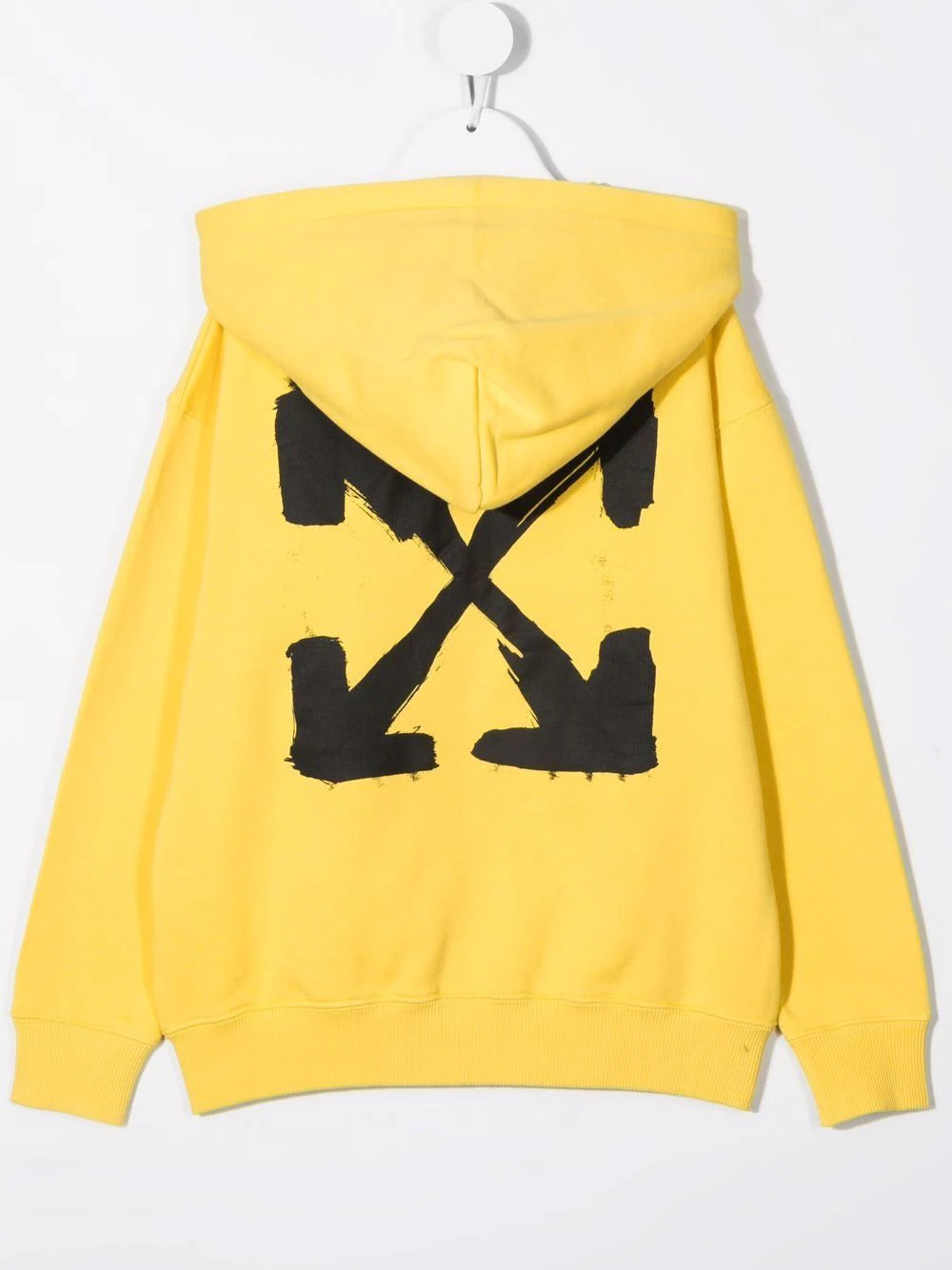 OFF SCRIPT LOGO HOODIE ZIP YELLOW BLAC