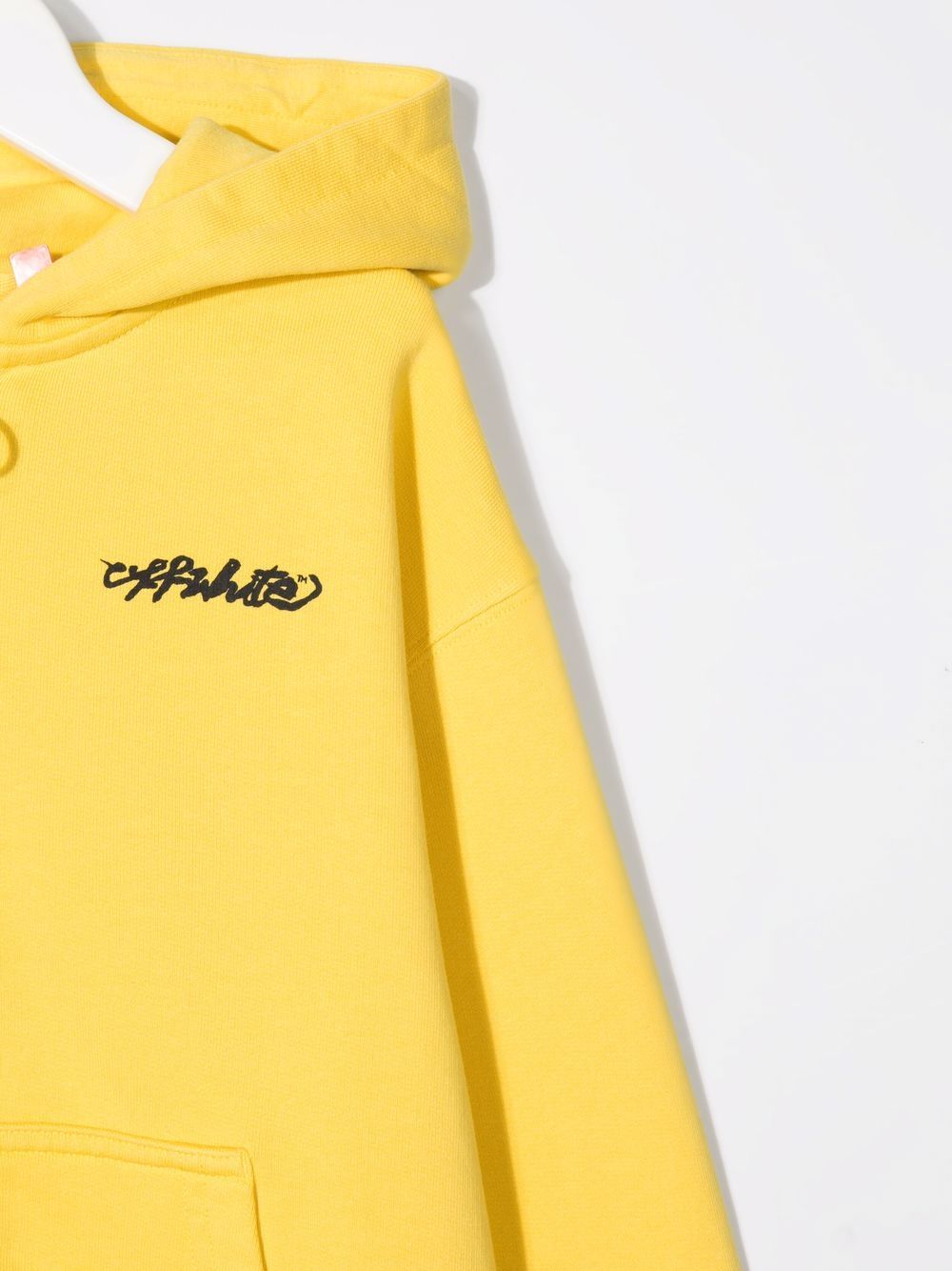 OFF SCRIPT LOGO HOODIE ZIP YELLOW BLAC