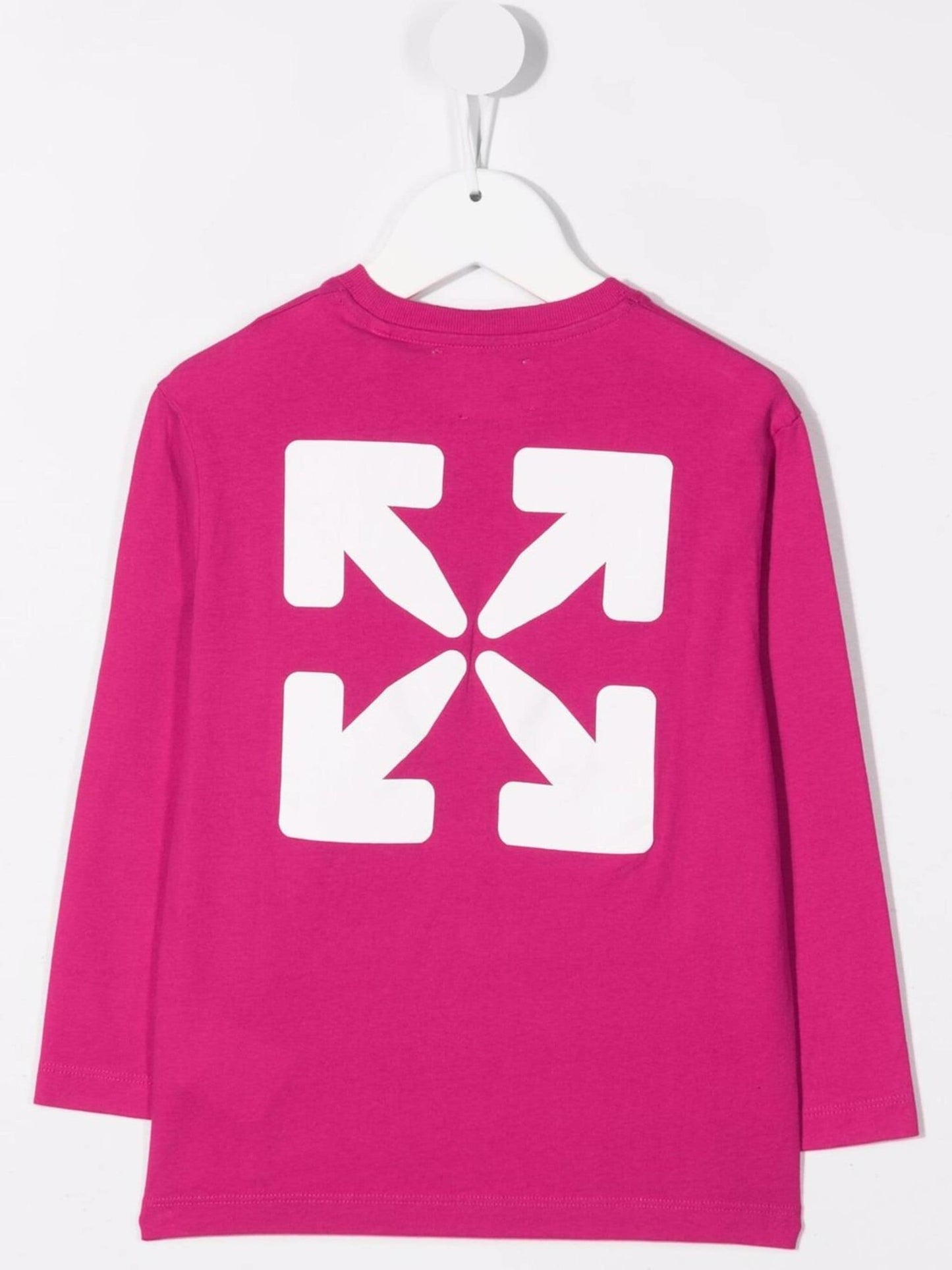 OFF FLOWER TEE L/S FUCHSIA ORANGE