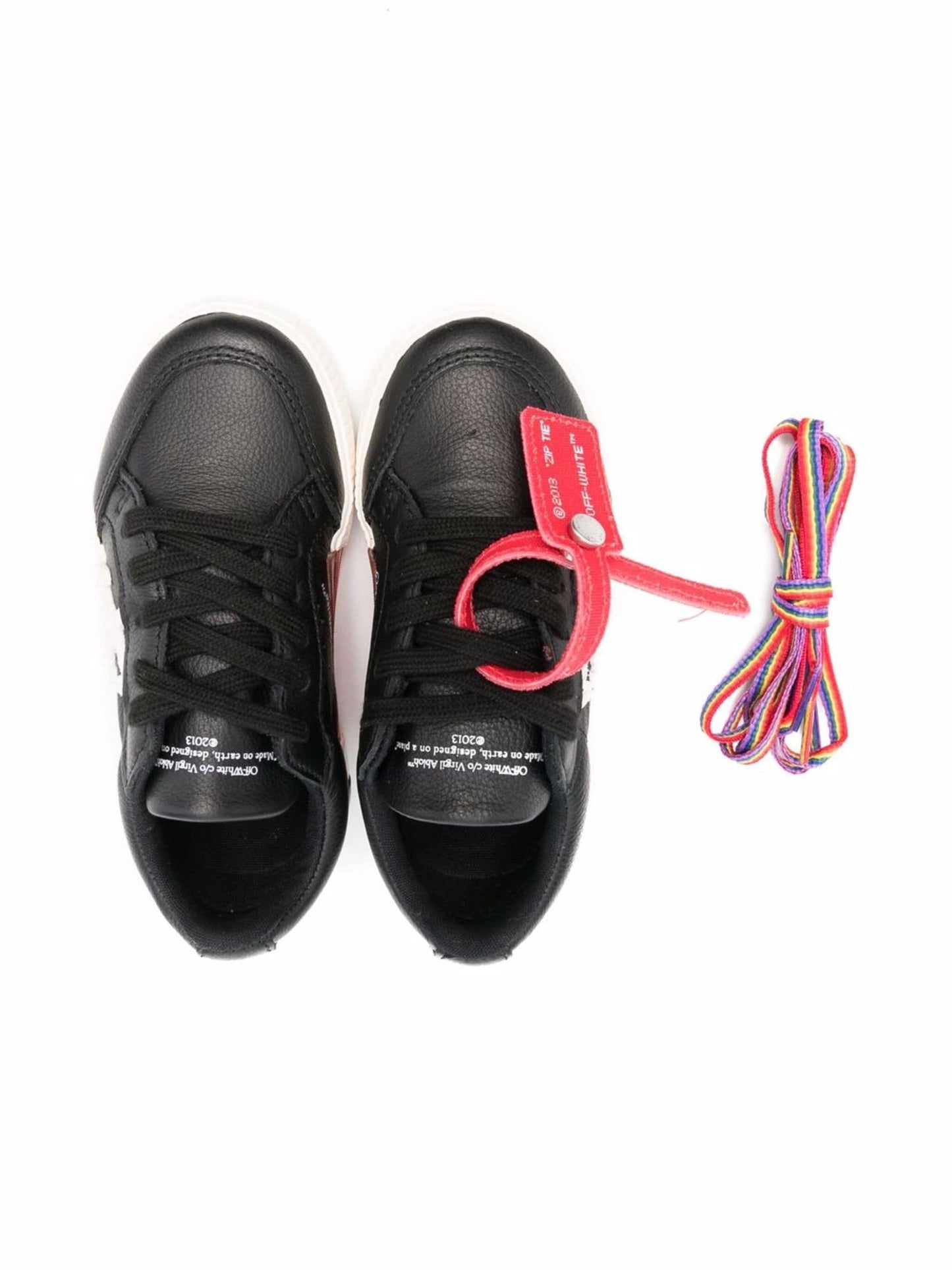 LOW VULCANIZED CALF LEATHER BLACK WHITE