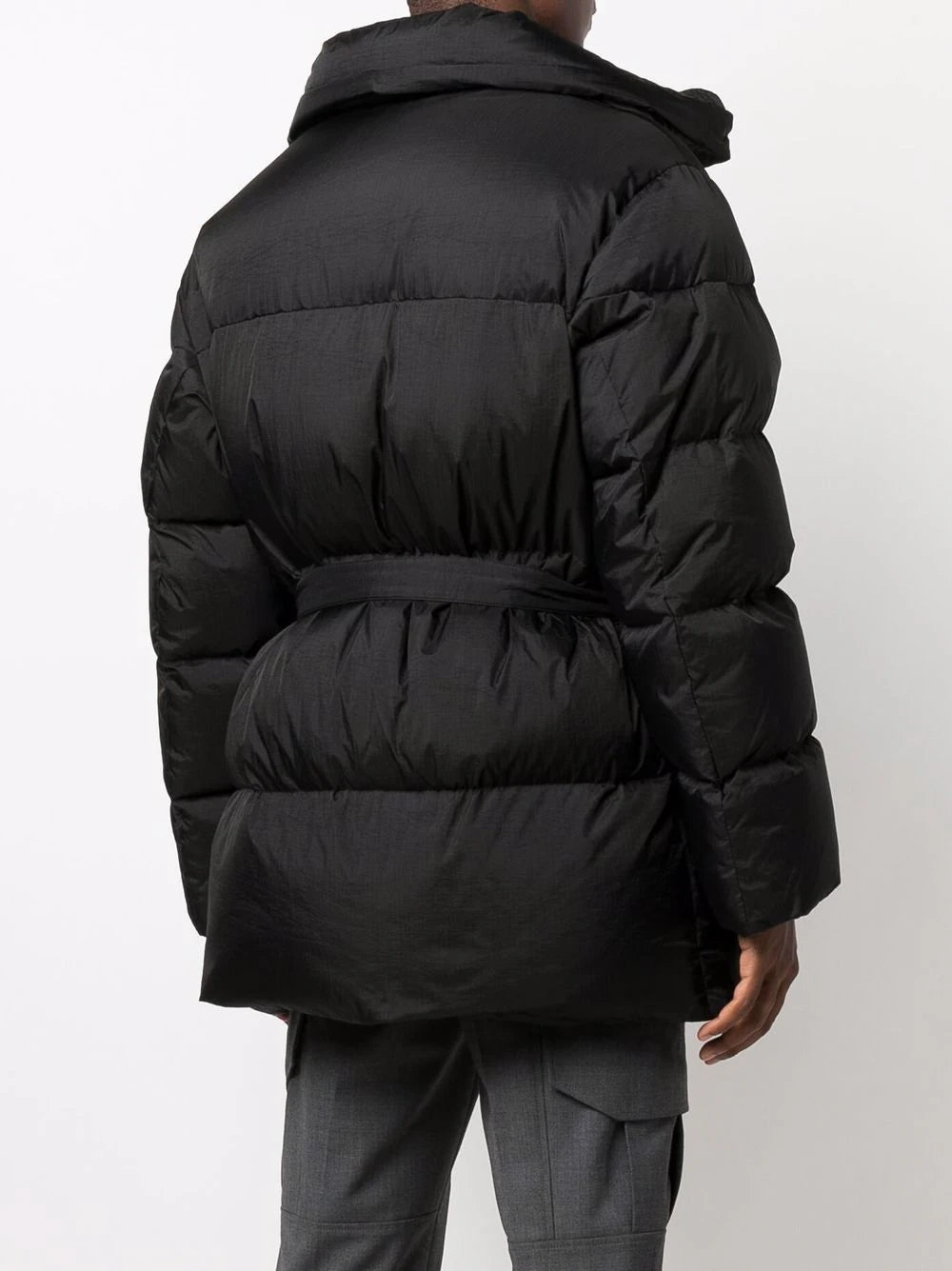 TUC DETAIL PUFFER BLACK WHITE