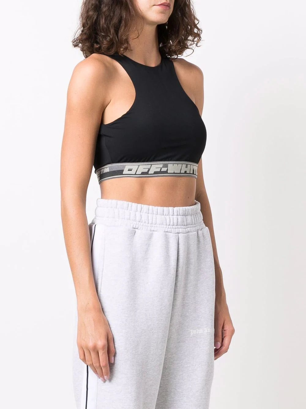 ATHL LOGO BAND BRA BLACK NO COLOR