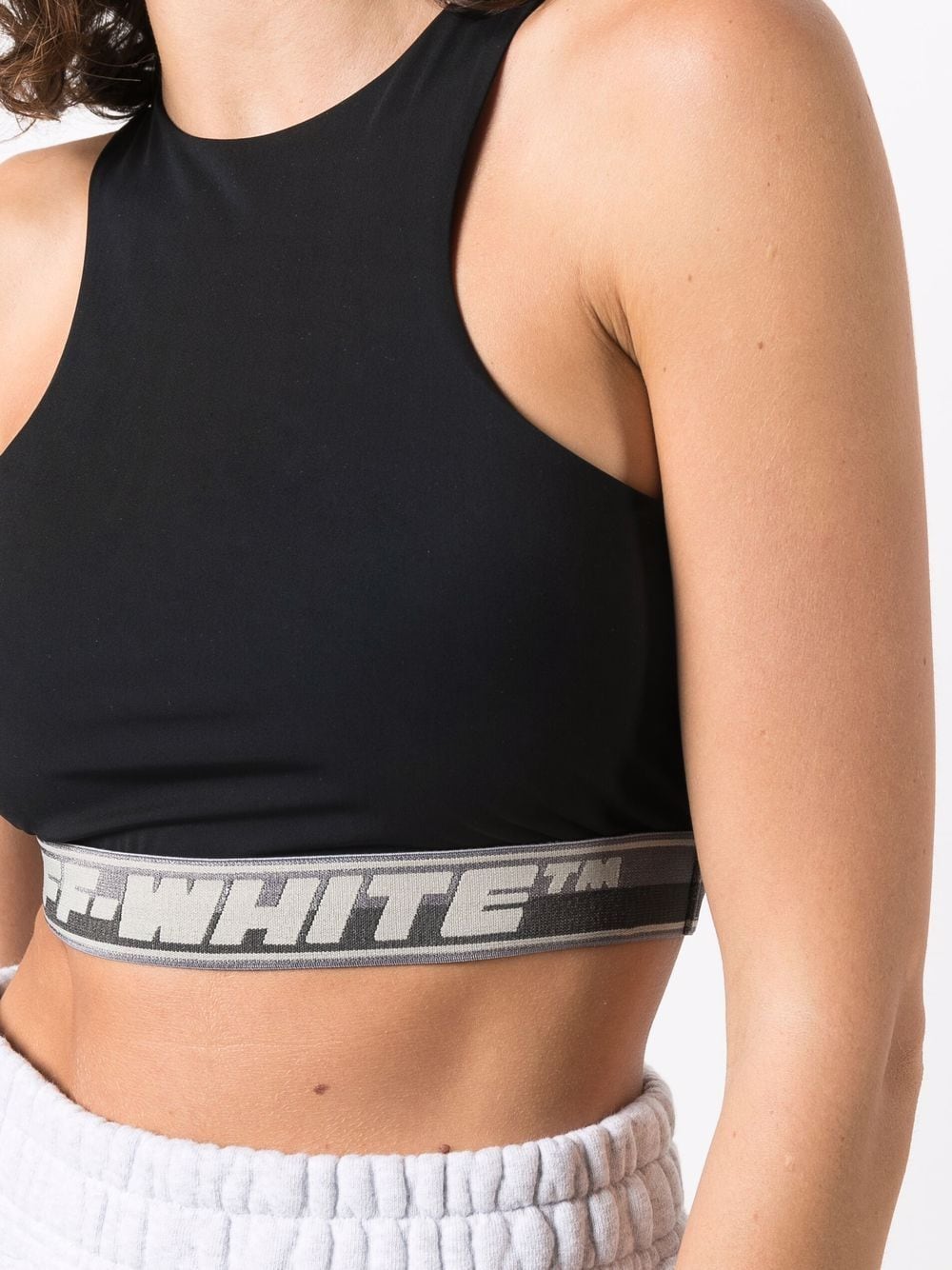 ATHL LOGO BAND BRA BLACK NO COLOR