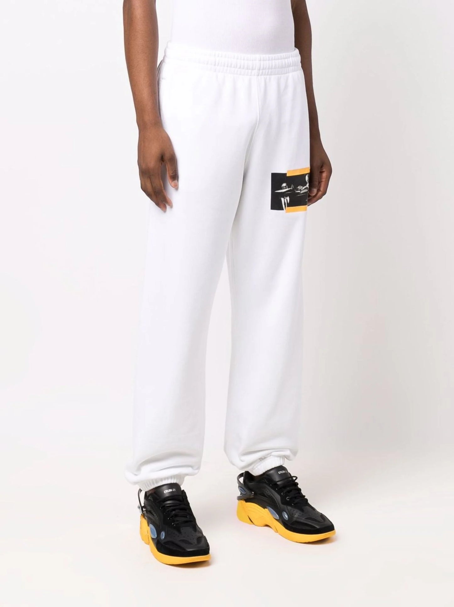 CARAV PAINTING SLIM SWEATPANT WHITE MULTICOLOR
