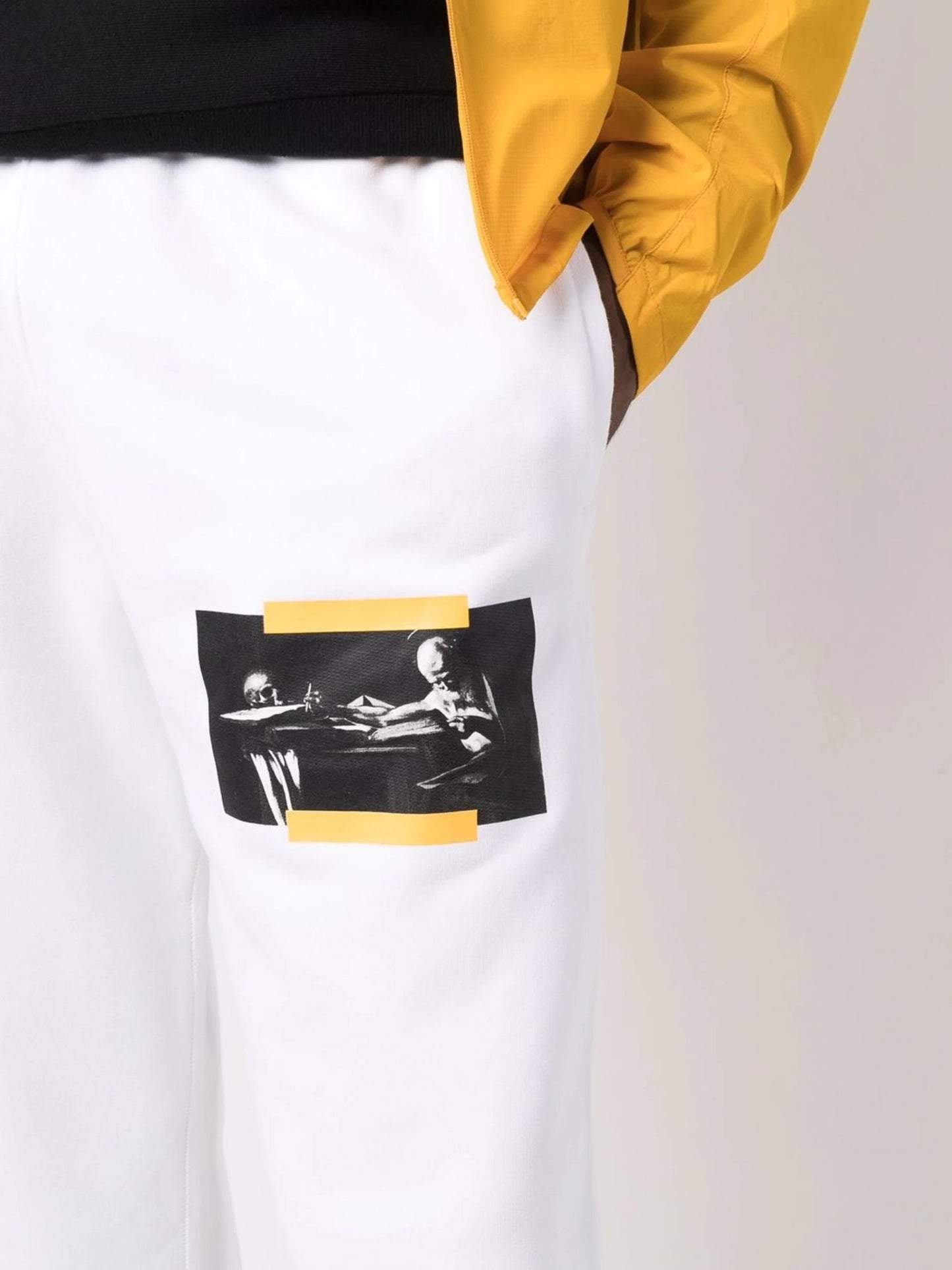 CARAV PAINTING SLIM SWEATPANT WHITE MULTICOLOR