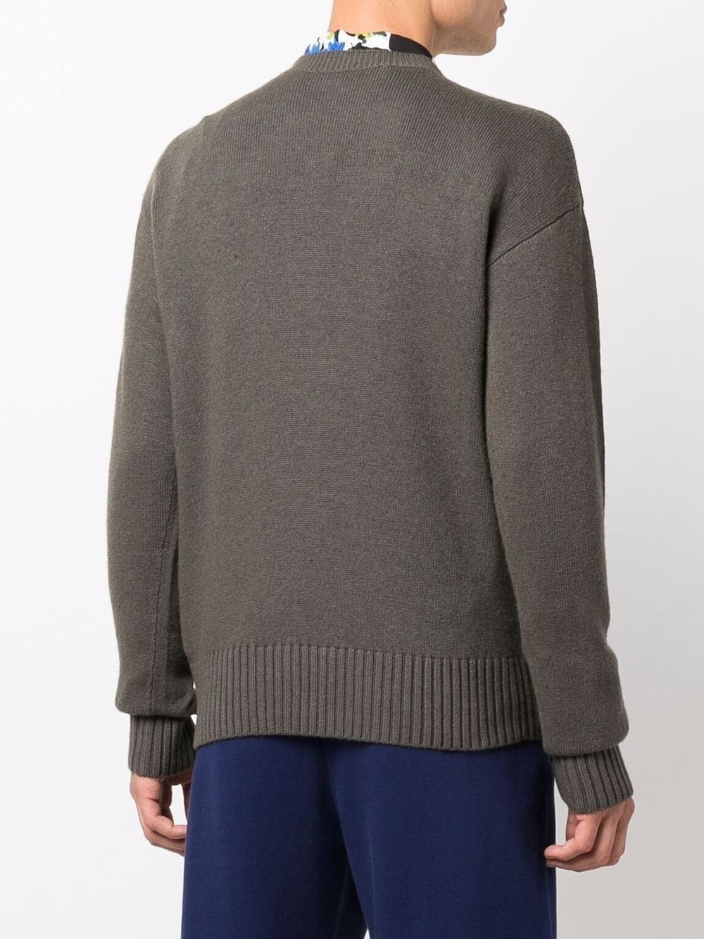 OFF BASIC KNIT CREWNECK GREEN GREEN