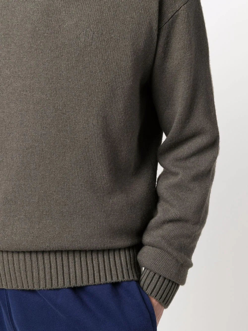 OFF BASIC KNIT CREWNECK GREEN GREEN
