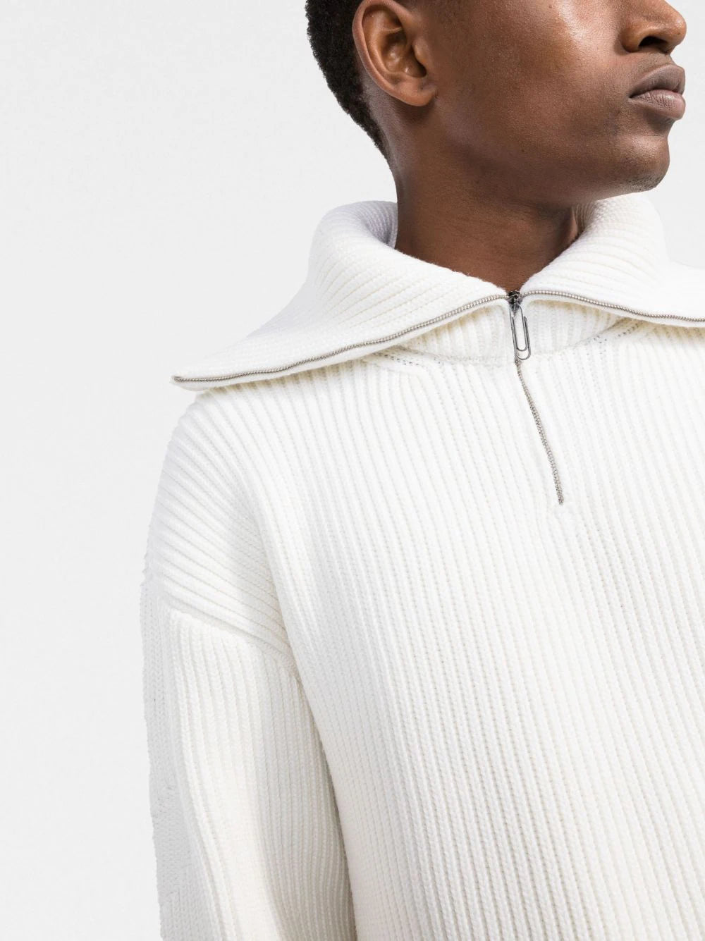 SLICK ARROW ZIP KNIT TURTLENE TOFU TOFU