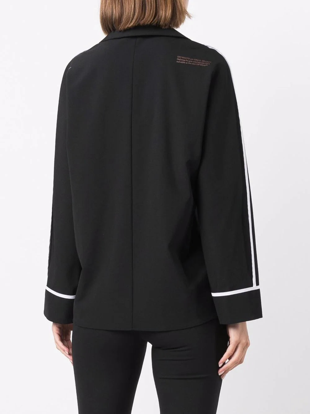 LIGHT WOOL L/S PAJAMA SHIRT BLACK NO COLOR