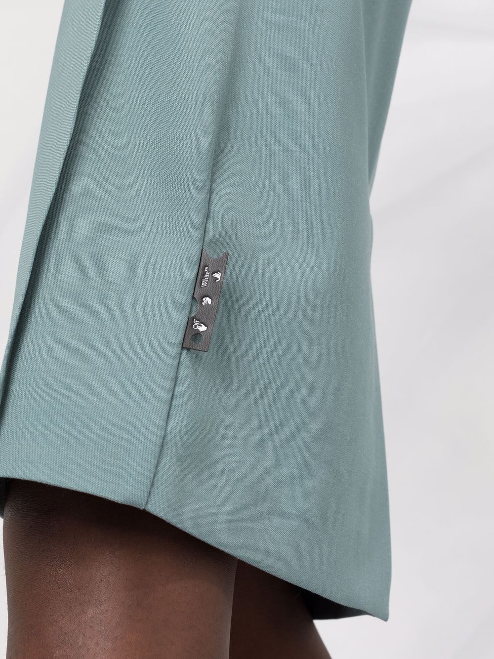 HEAVY WOOL CARDBOX SKIRT GREEN NO COLOR