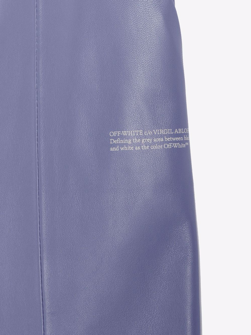 SNAP SPLIT FLARED LEATH PANT MEDIUM GREY NO COLOR