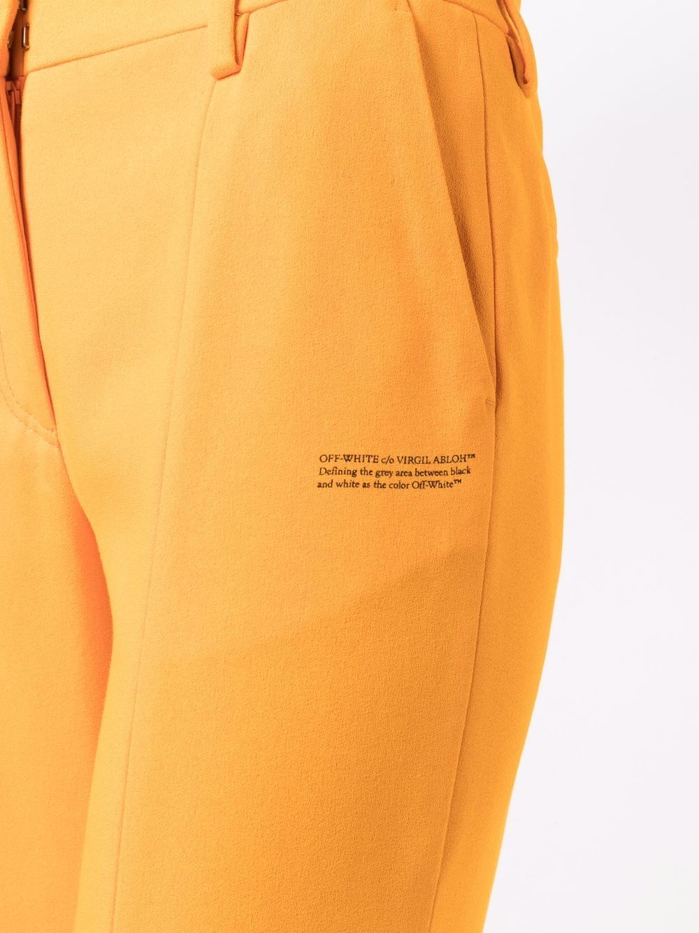 CREPE SPLIT FLARED PANT ORANGE NO COLOR