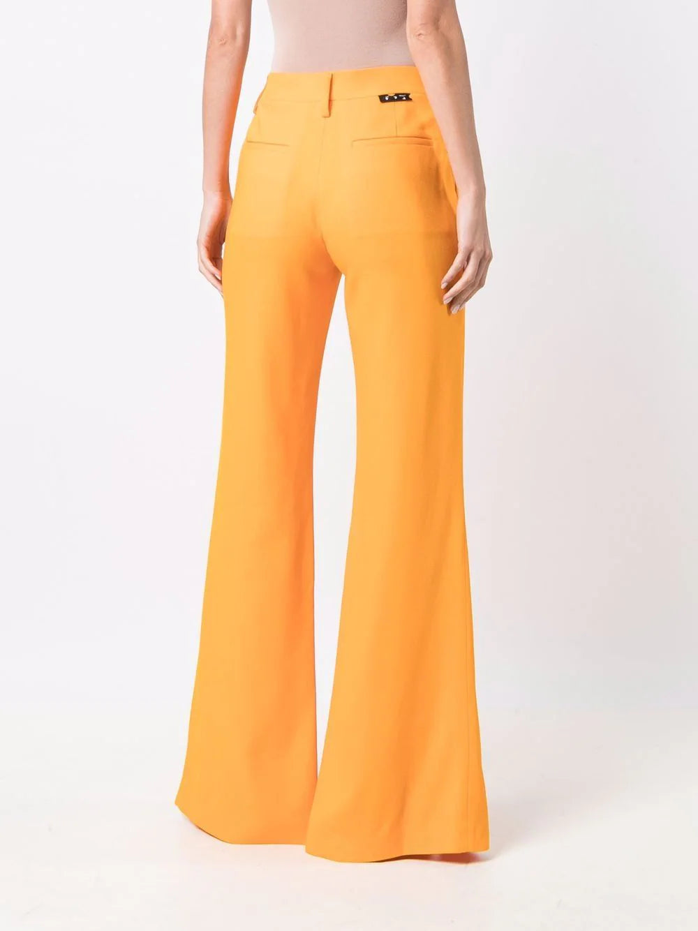 CREPE SPLIT FLARED PANT ORANGE NO COLOR