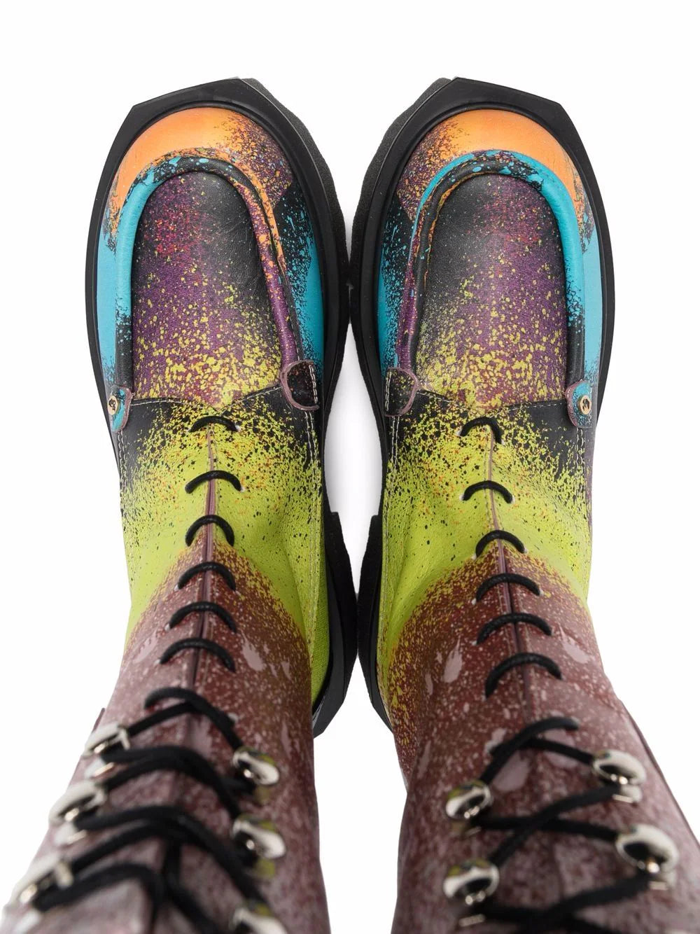 KATSU SPONGE COMBAT BOOT BLACK MULTICOLOR