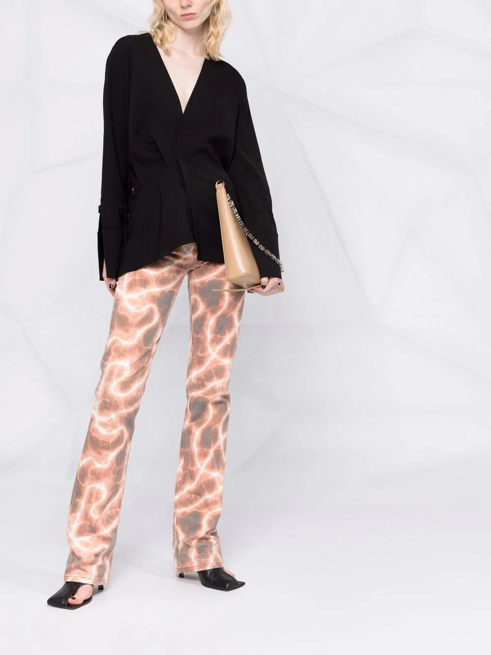 SATIN ROMANTIC SHIRT BLACK NO COLOR