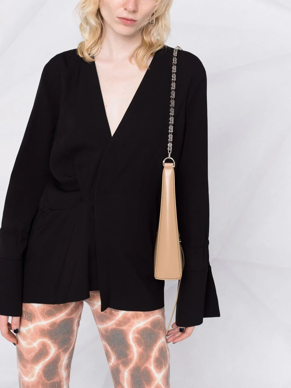 SATIN ROMANTIC SHIRT BLACK NO COLOR