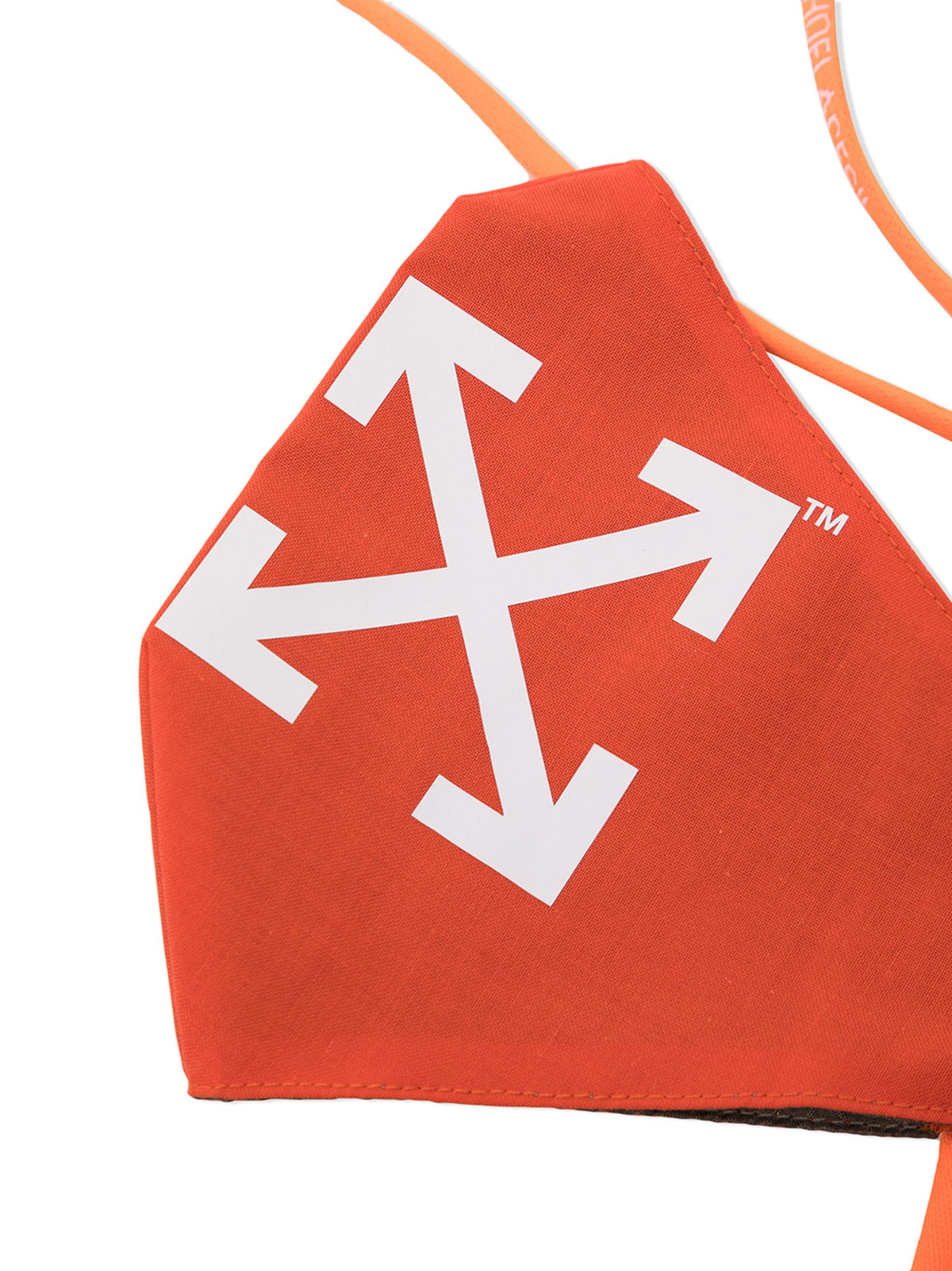CORD MASK ORANGE WHITE