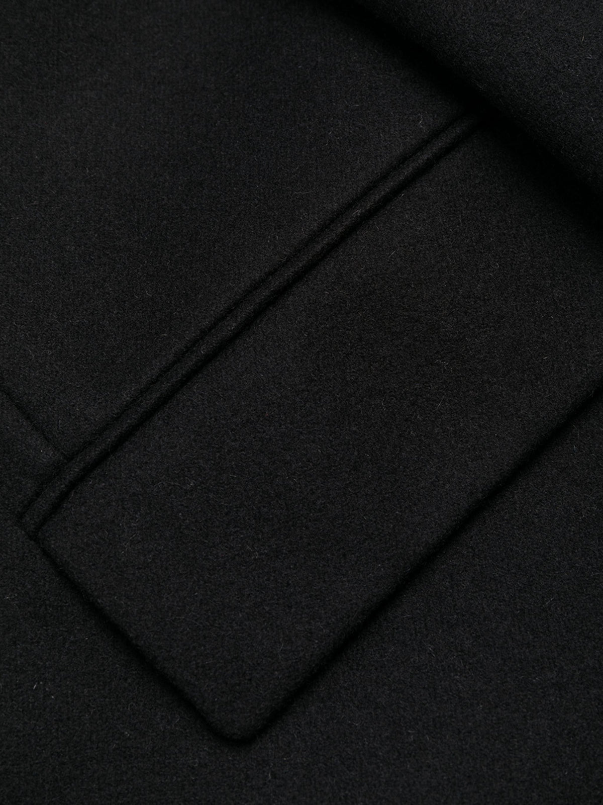 COLOR BUTTON COAT BLACK NO COLOR