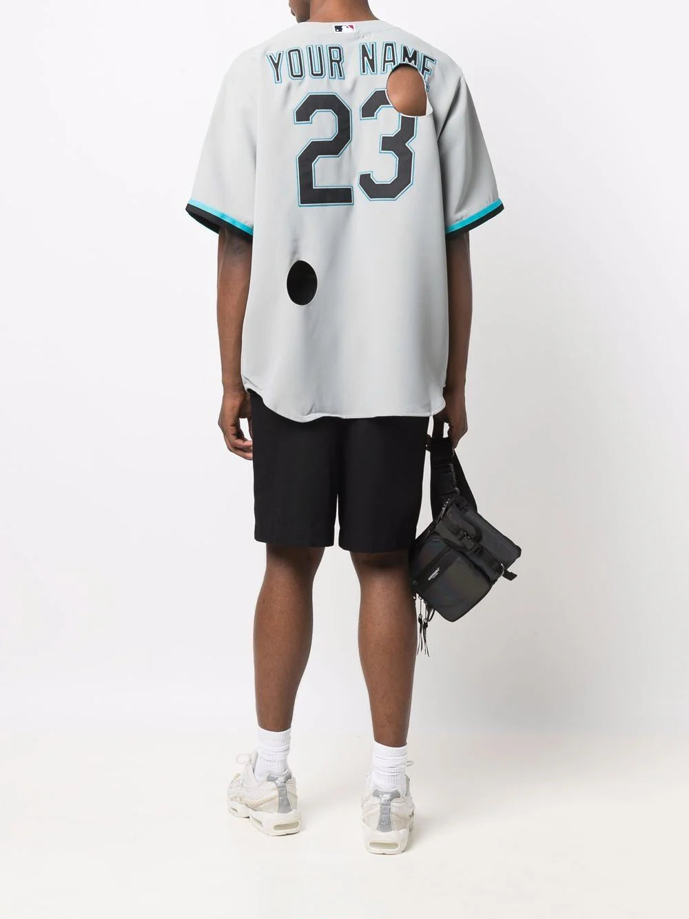 MLB MIAMI MARLIN CHEESE SHIRT GREY BLACK BLUE