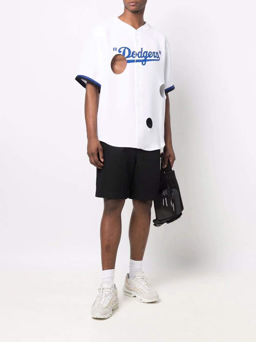 MLB LA DODGERS CHEESE SHIRT WHITE BLUE