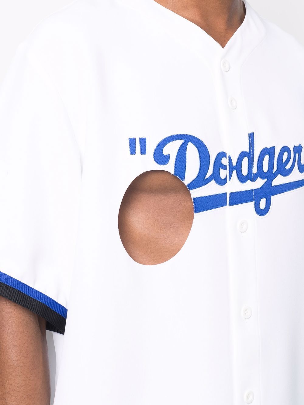 MLB LA DODGERS CHEESE SHIRT WHITE BLUE