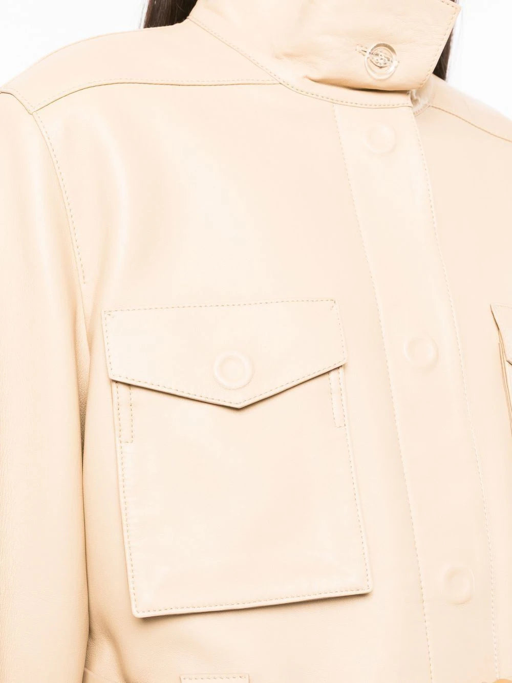 CARGO LEATHER FIELD JKT CAMEL NO COLOR