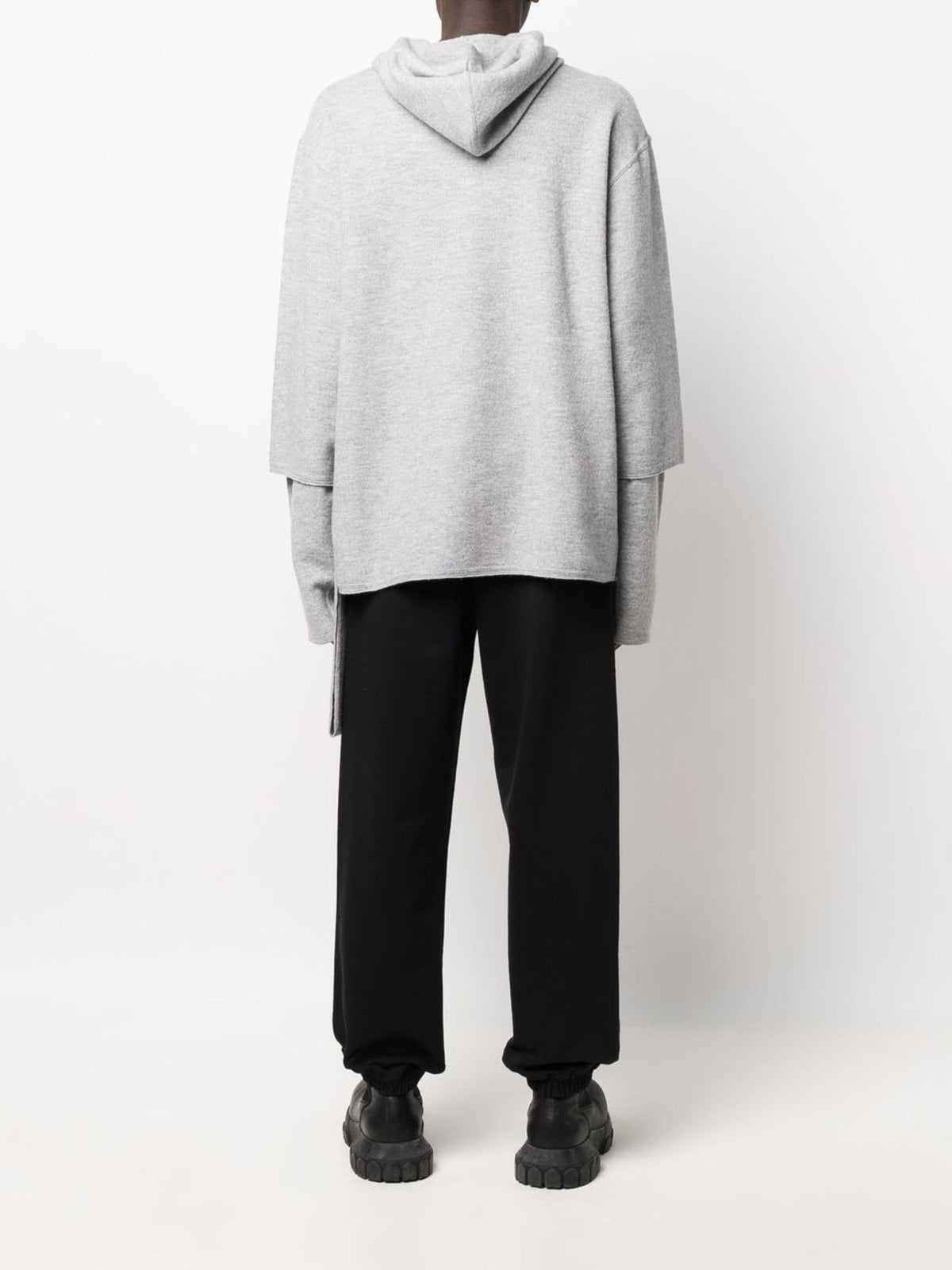 EASYBREEZY BAND KNIT HOODIE MEDIUM GREY MEDIUM GREY