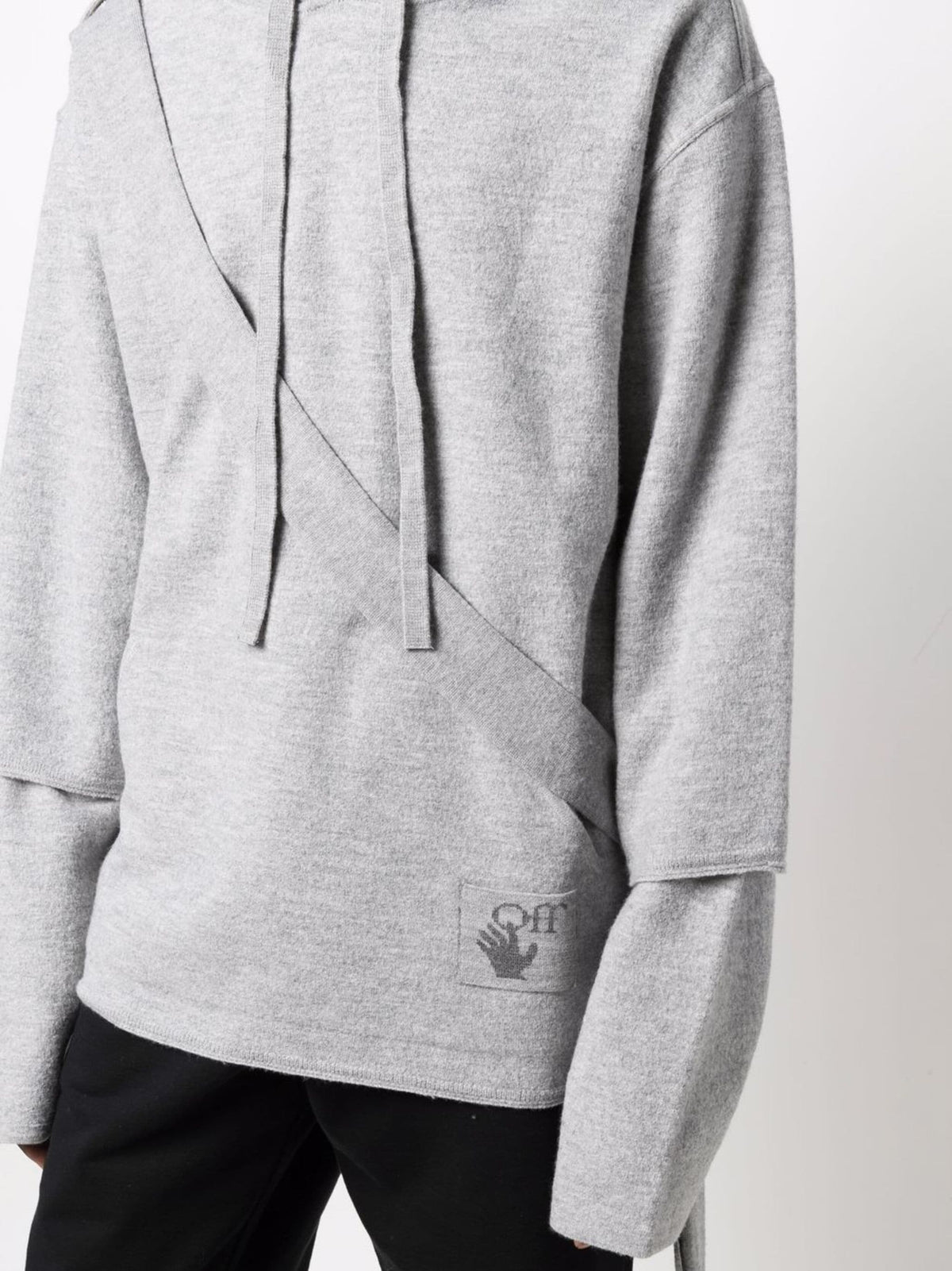 EASYBREEZY BAND KNIT HOODIE MEDIUM GREY MEDIUM GREY