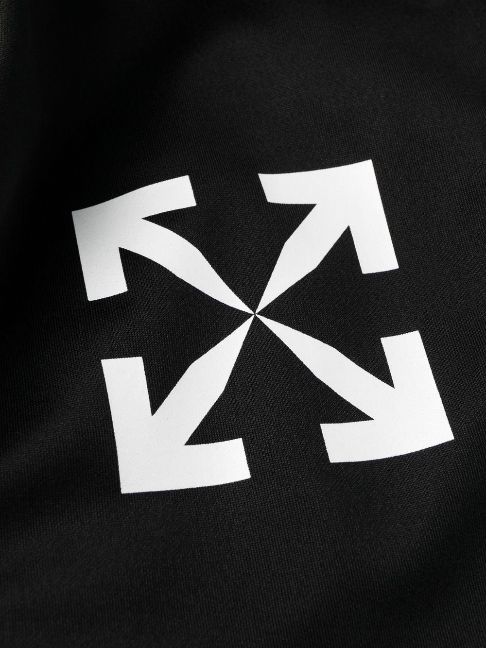 SINGLE ARROW SLIM TRACKPANT BLACK WHITE