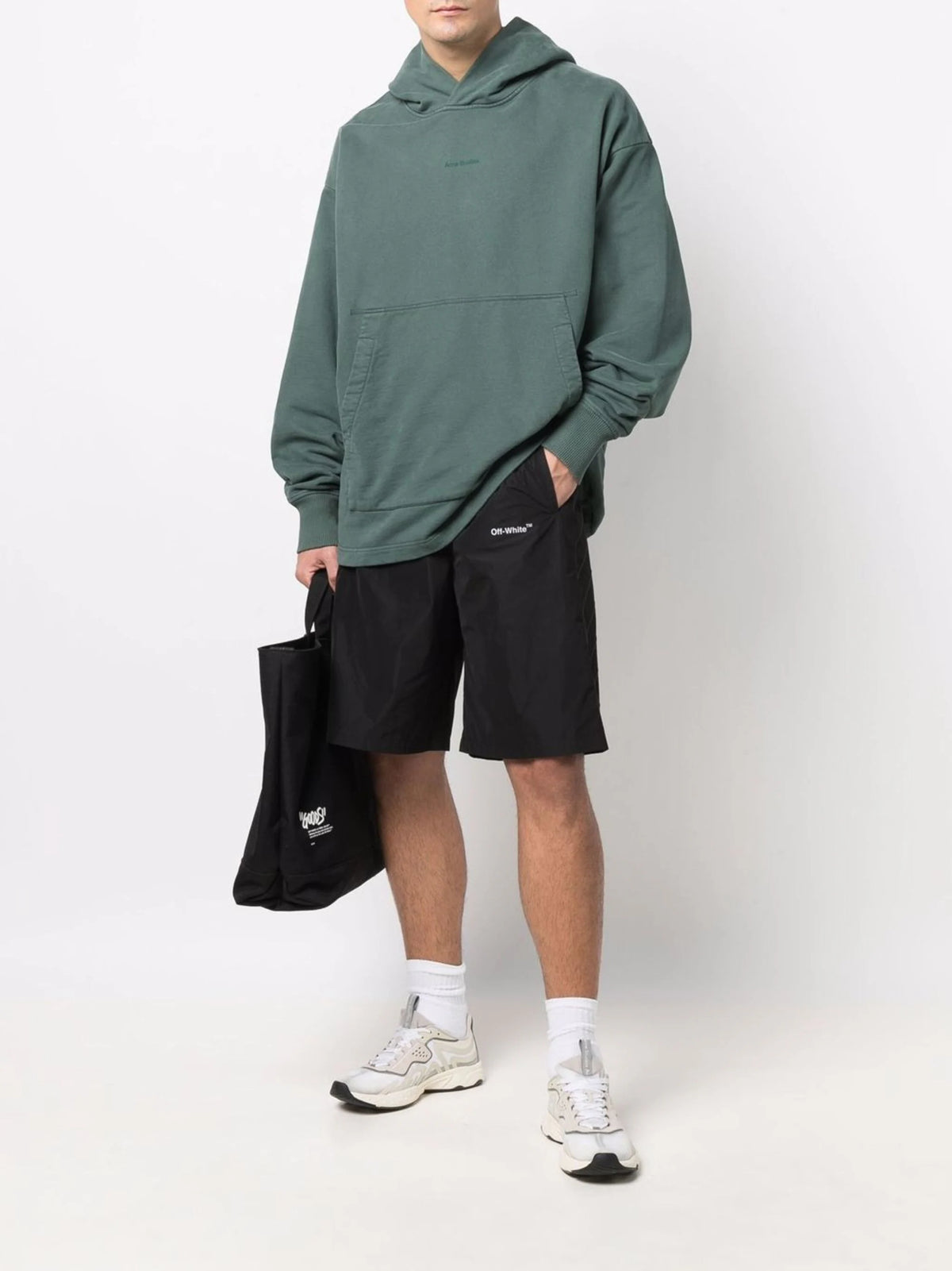 DIAG OUTLINE TRACK SHORTS BLACK BLACK