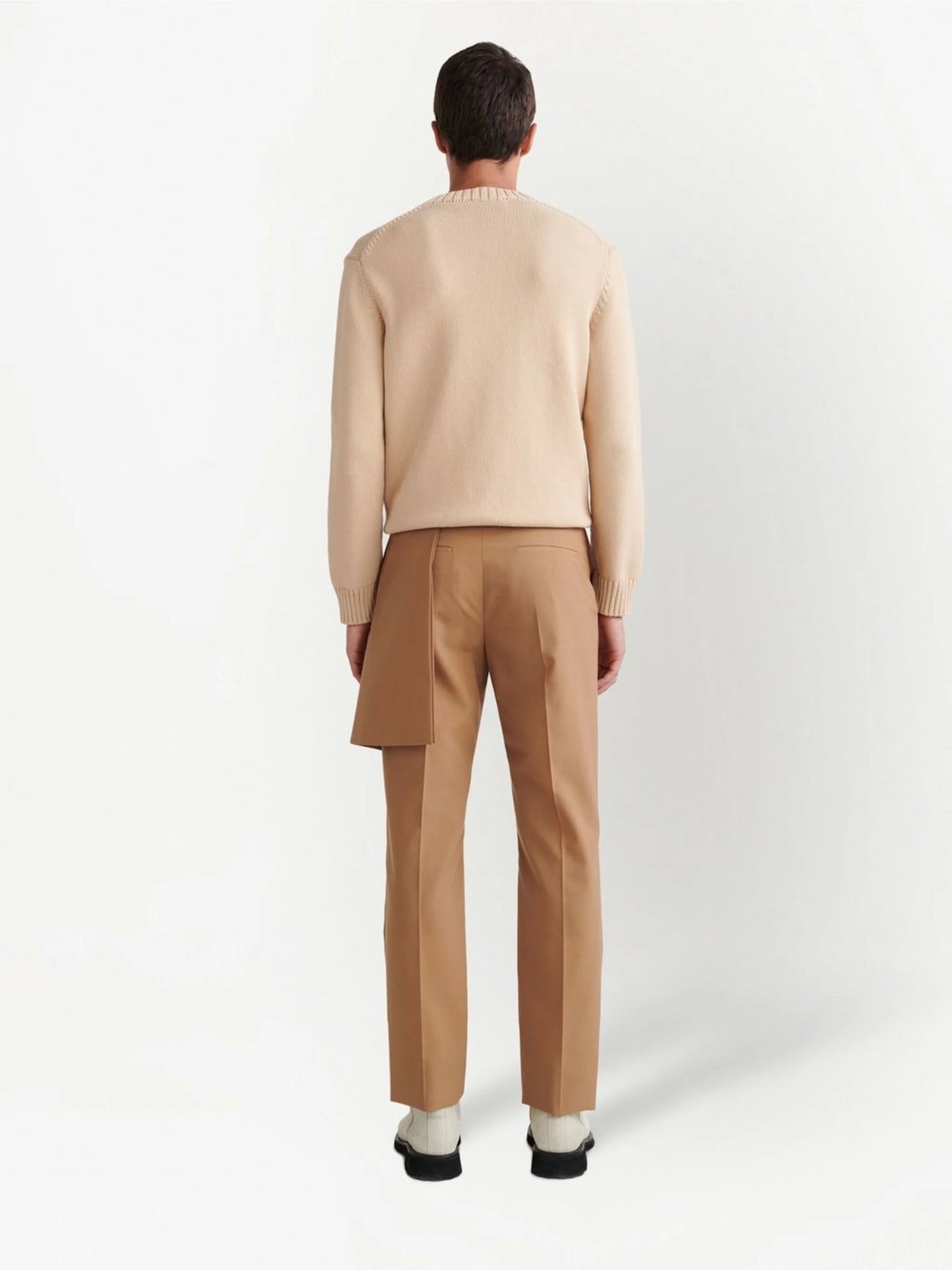 APRON SLIM PANT CAMEL NO COLOR
