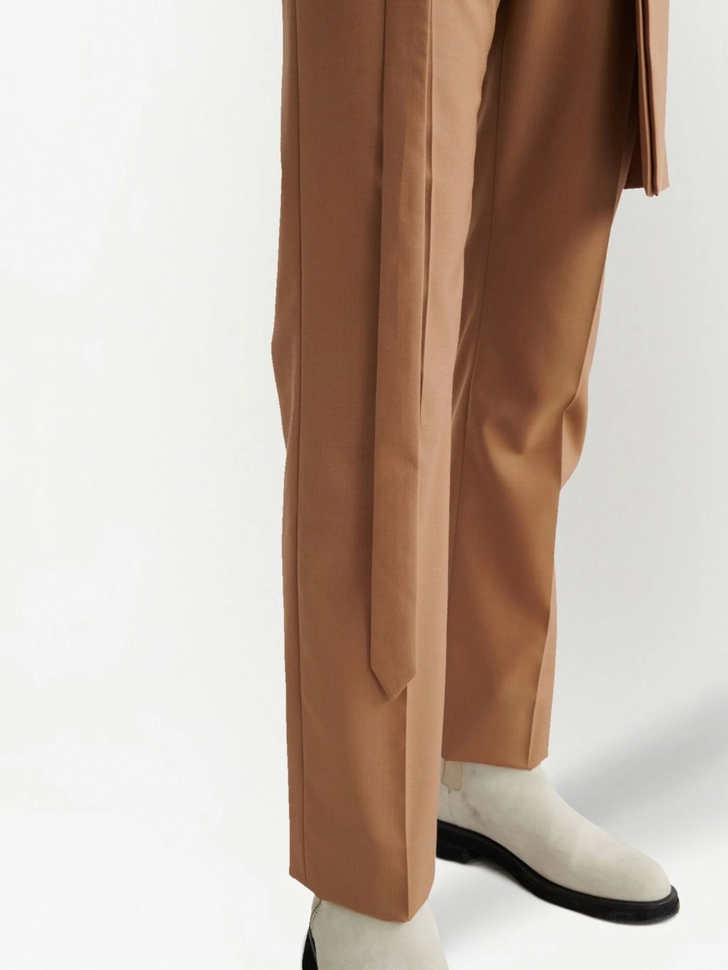 APRON SLIM PANT CAMEL NO COLOR
